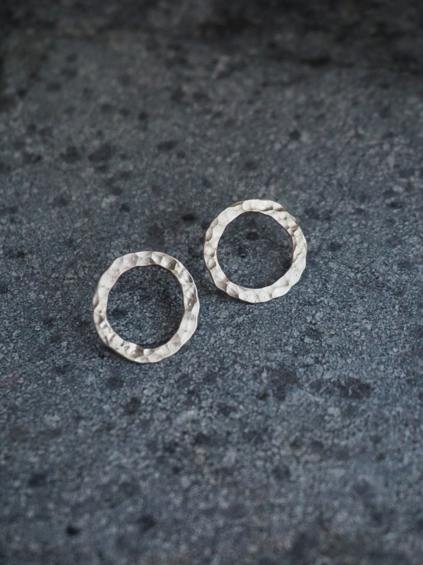 Ring Earrings—Matte