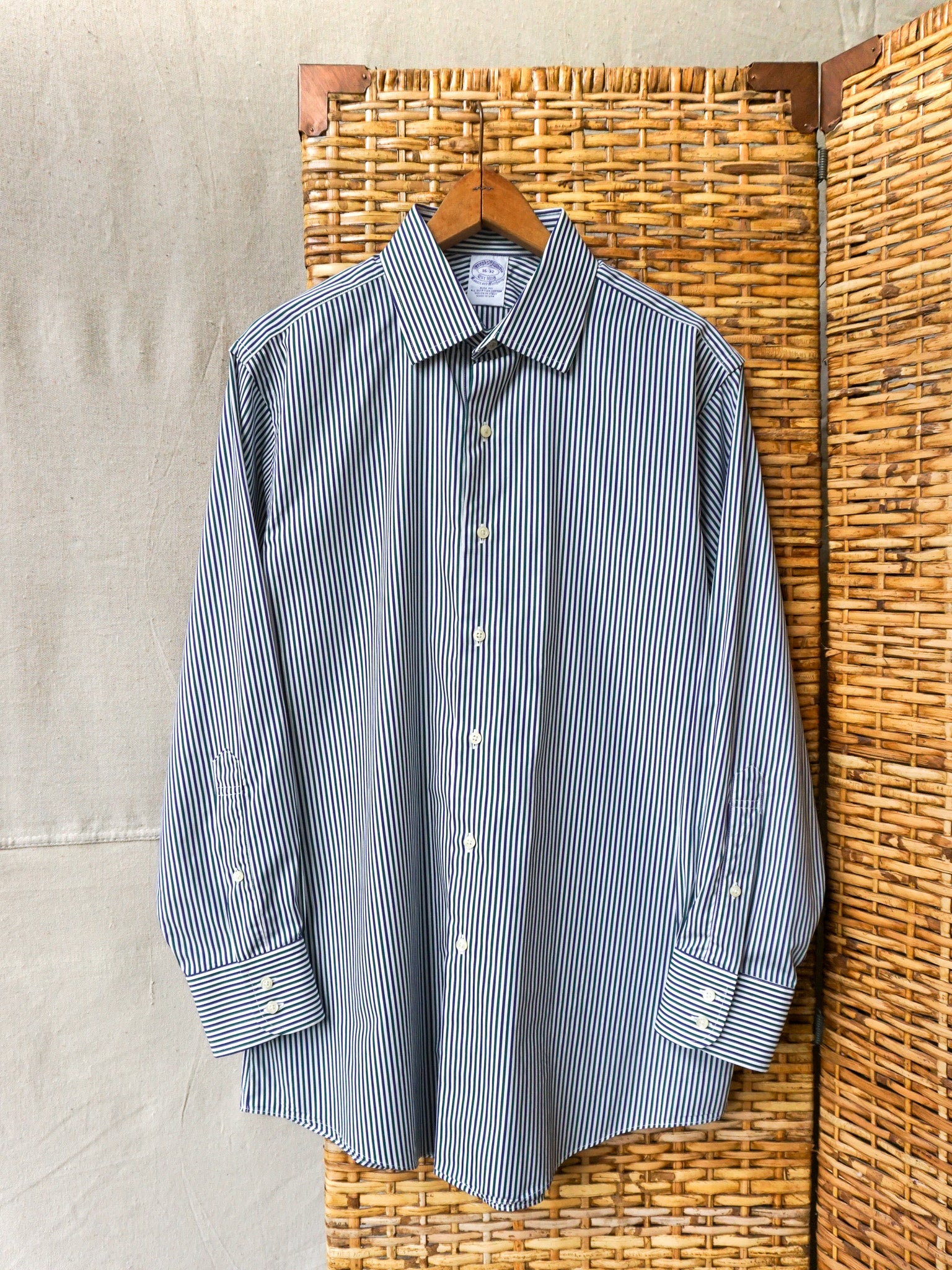 トップス Brooks Brothers 90s Makers Stripe Shirt Vintage Brooks Brothers Makers Shirt Mens 17-4 Button Up