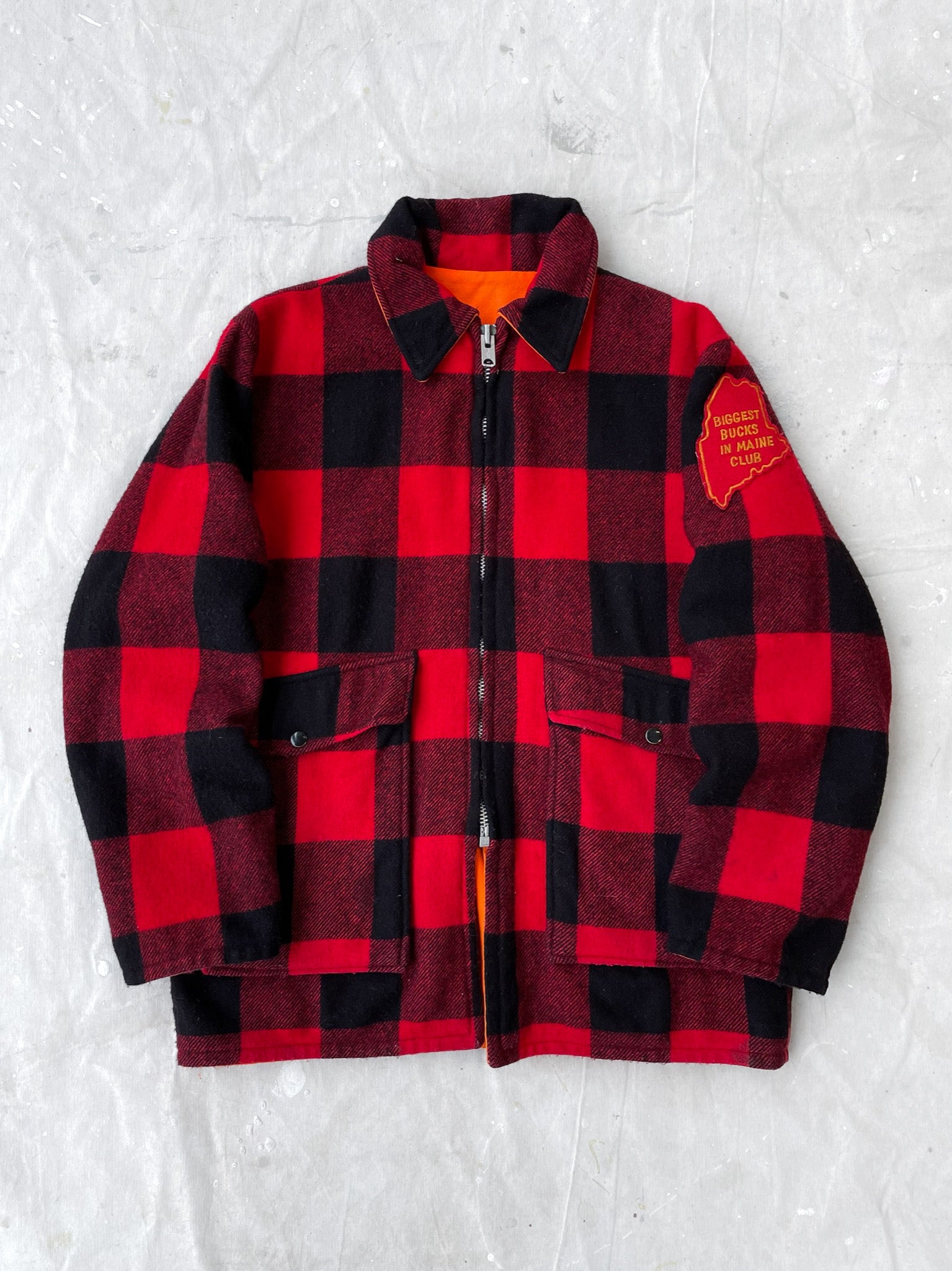 Men's buffalo clearance plaid wool jacket