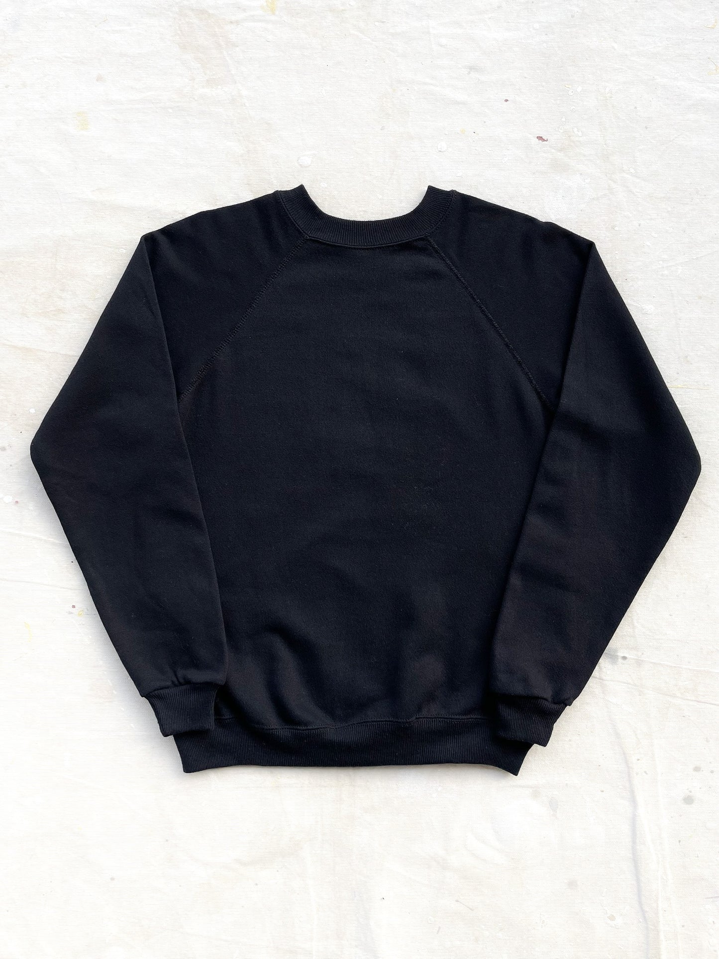 Blank Black Raglan Crewneck