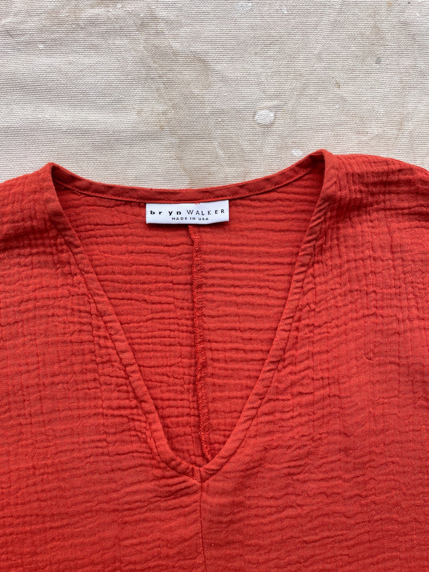 Oversized Linen V-Neck Shirt
