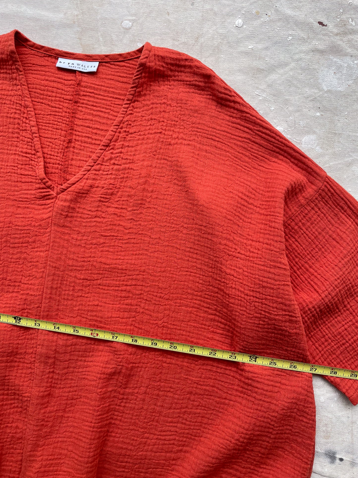 Oversized Linen V-Neck Shirt