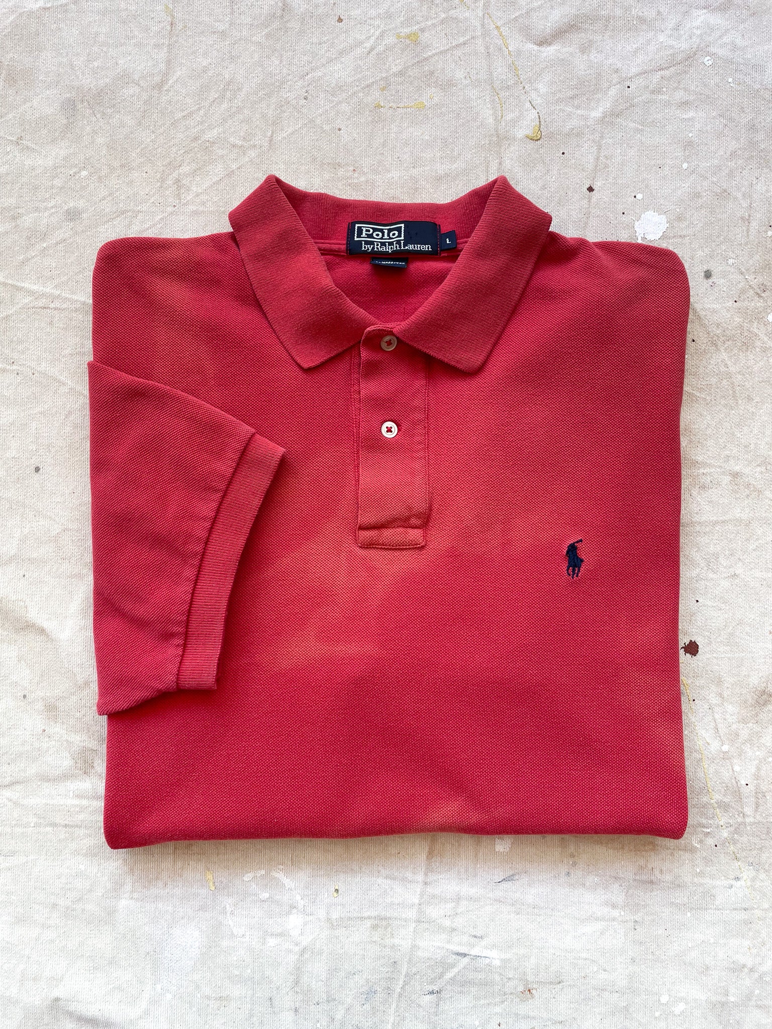 Bleached Ralph Lauren Polo Shirt—[L] – mahshu