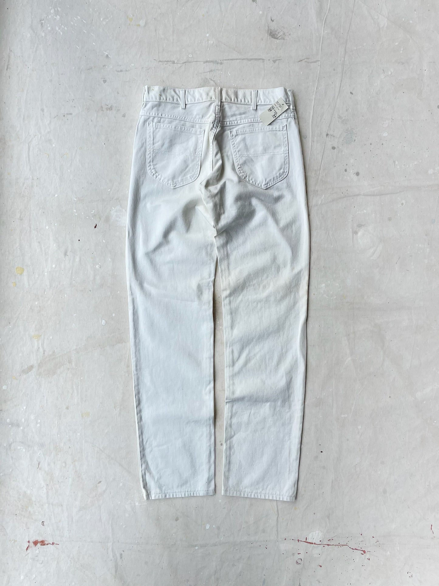 80's Deadstock L.L.Beans White Jeans—[32x34]