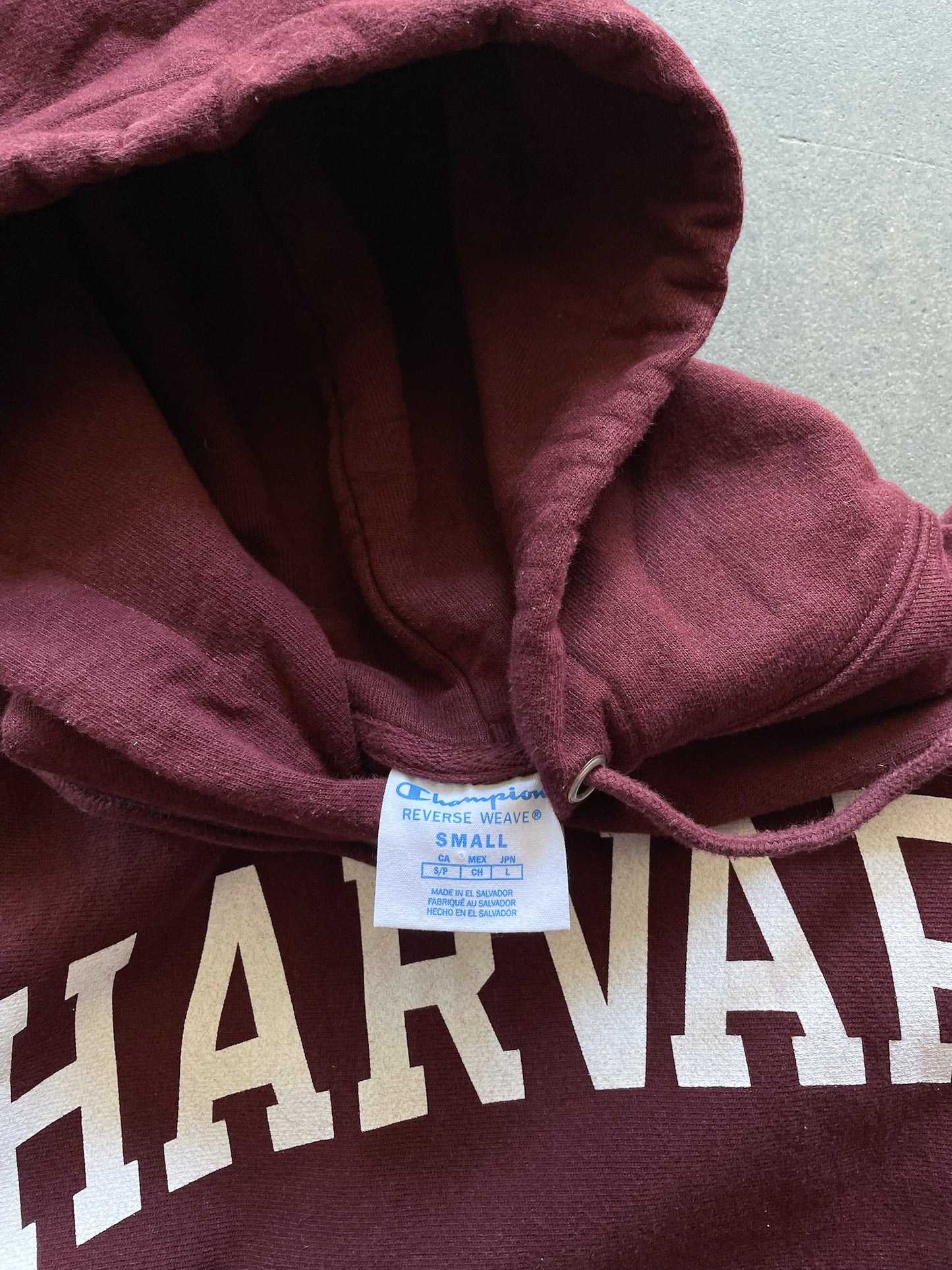 Harvard Champion Reverse Weave Hoodie—[S]