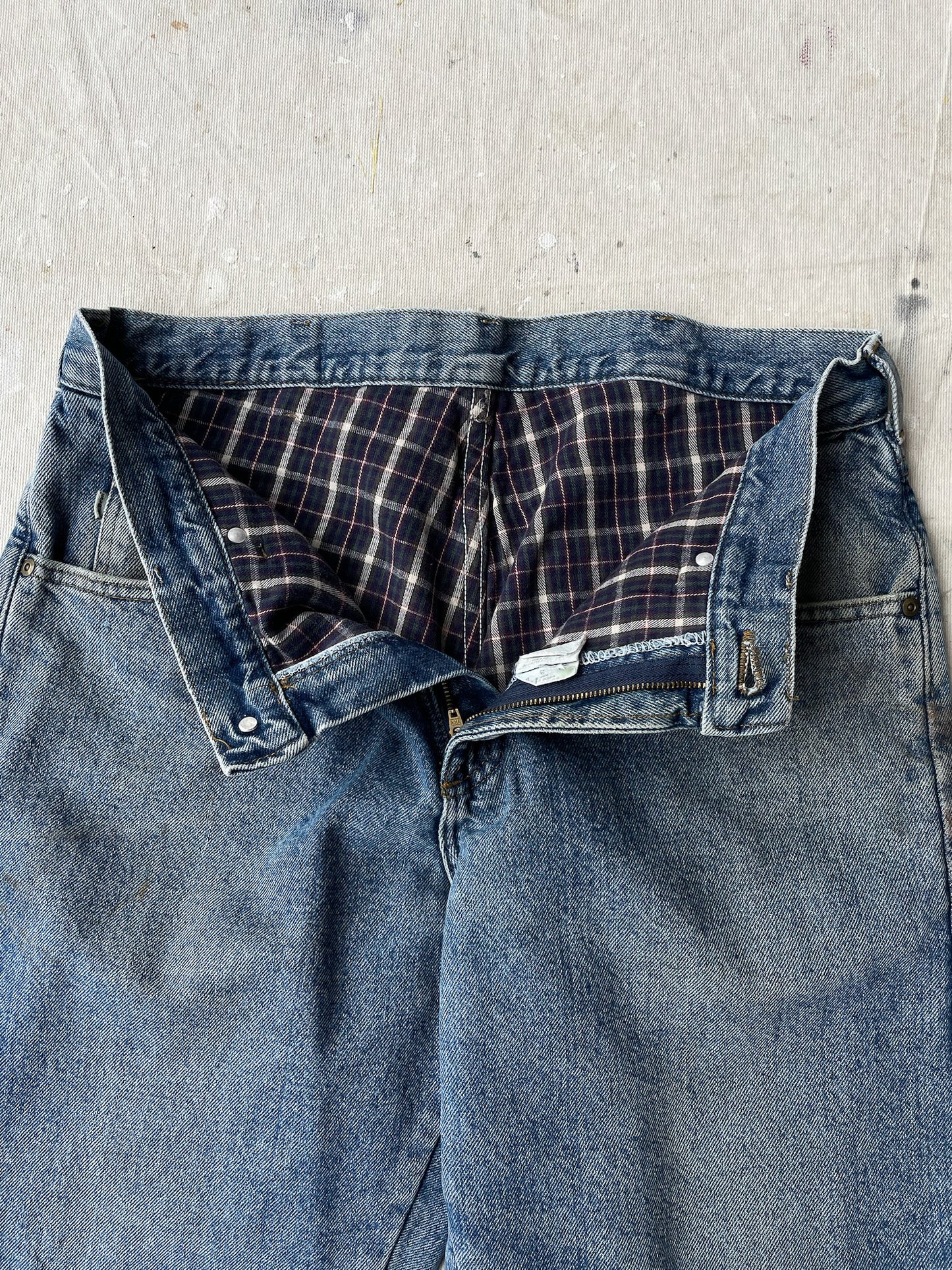 L.L.Bean Flannel Lined Jeans—[34x28]