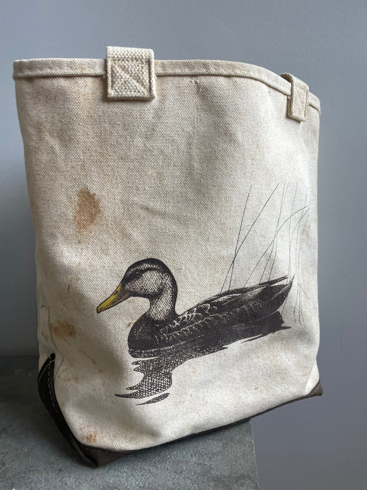 LL Bean Duck Print Tote Bag