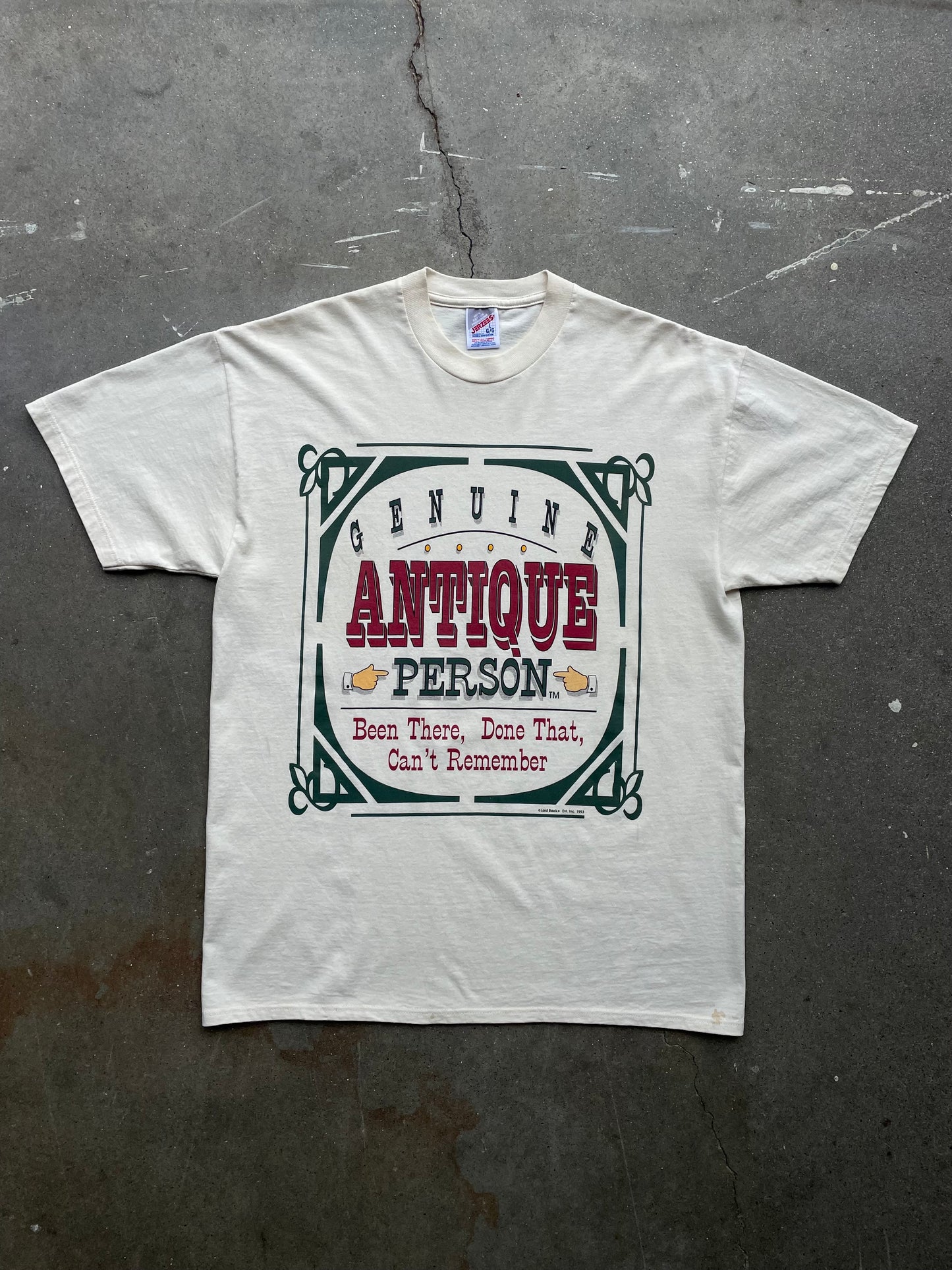 90’s Genuine Antique Person T-Shirt—[L]