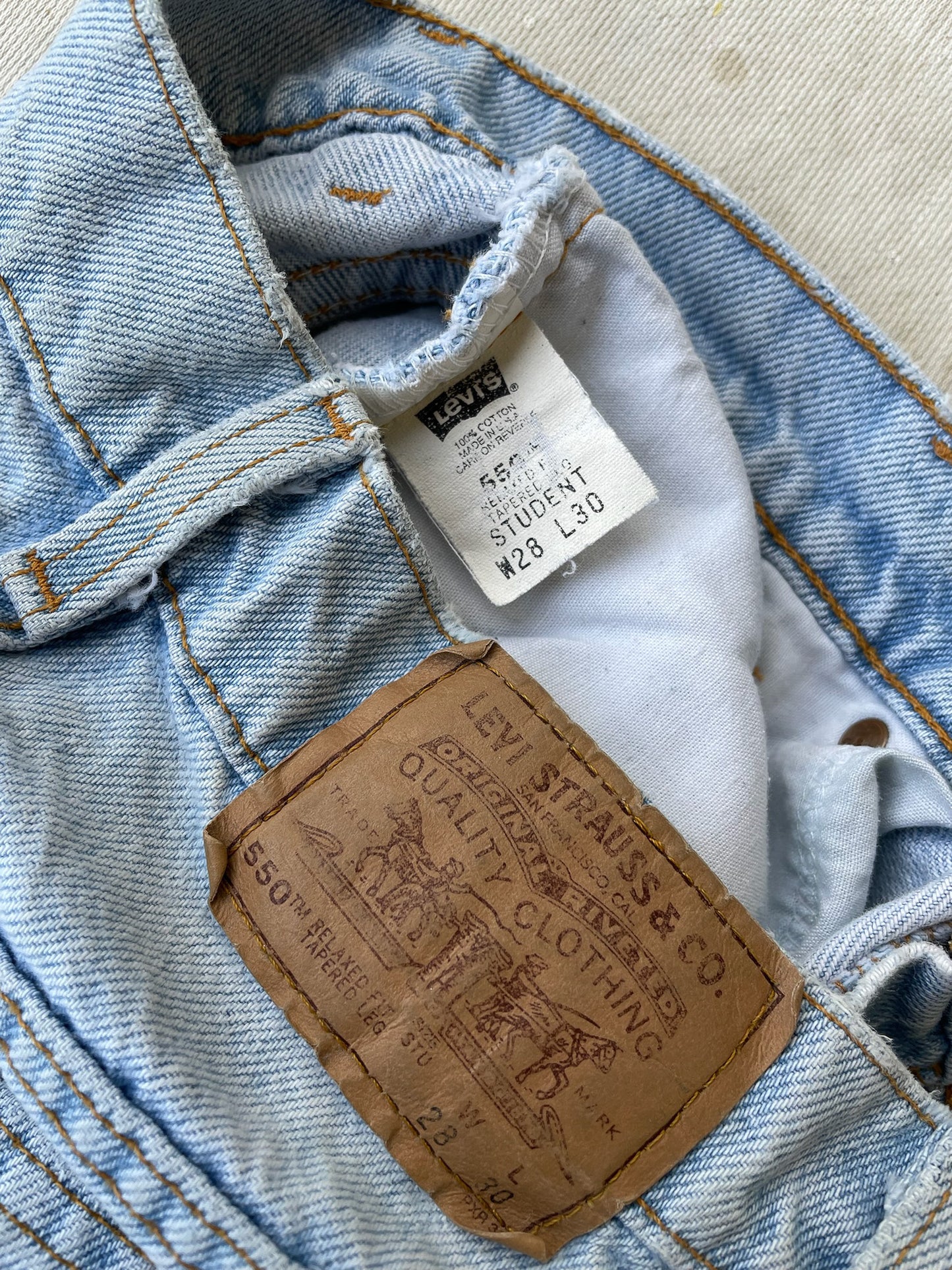 90's Levi's 550 Orange Tab Student Jeans—[28x30]