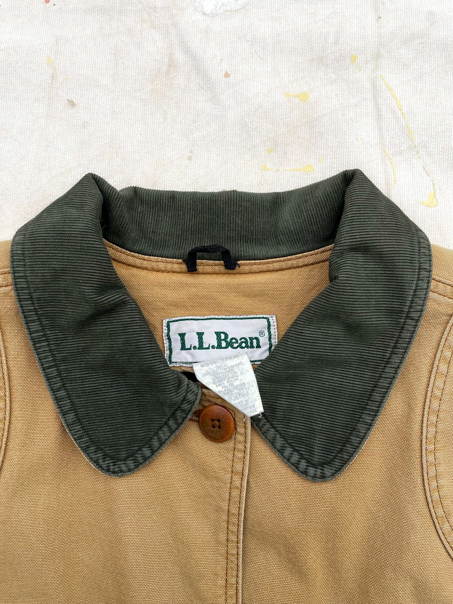 L.L. Bean Flannel Lined Barn Coat—[L]