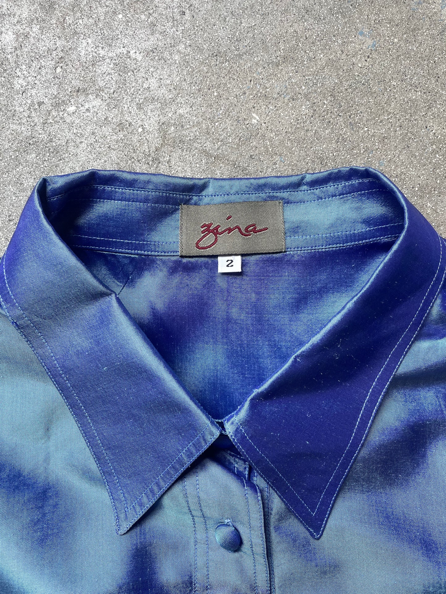 Zina Iridescent Studio Shirt—[M/L]