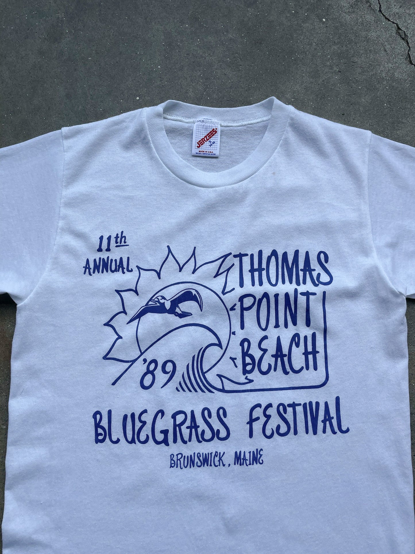 80's Thomas Point Beach Maine Bluegrass T-Shirt—[S]