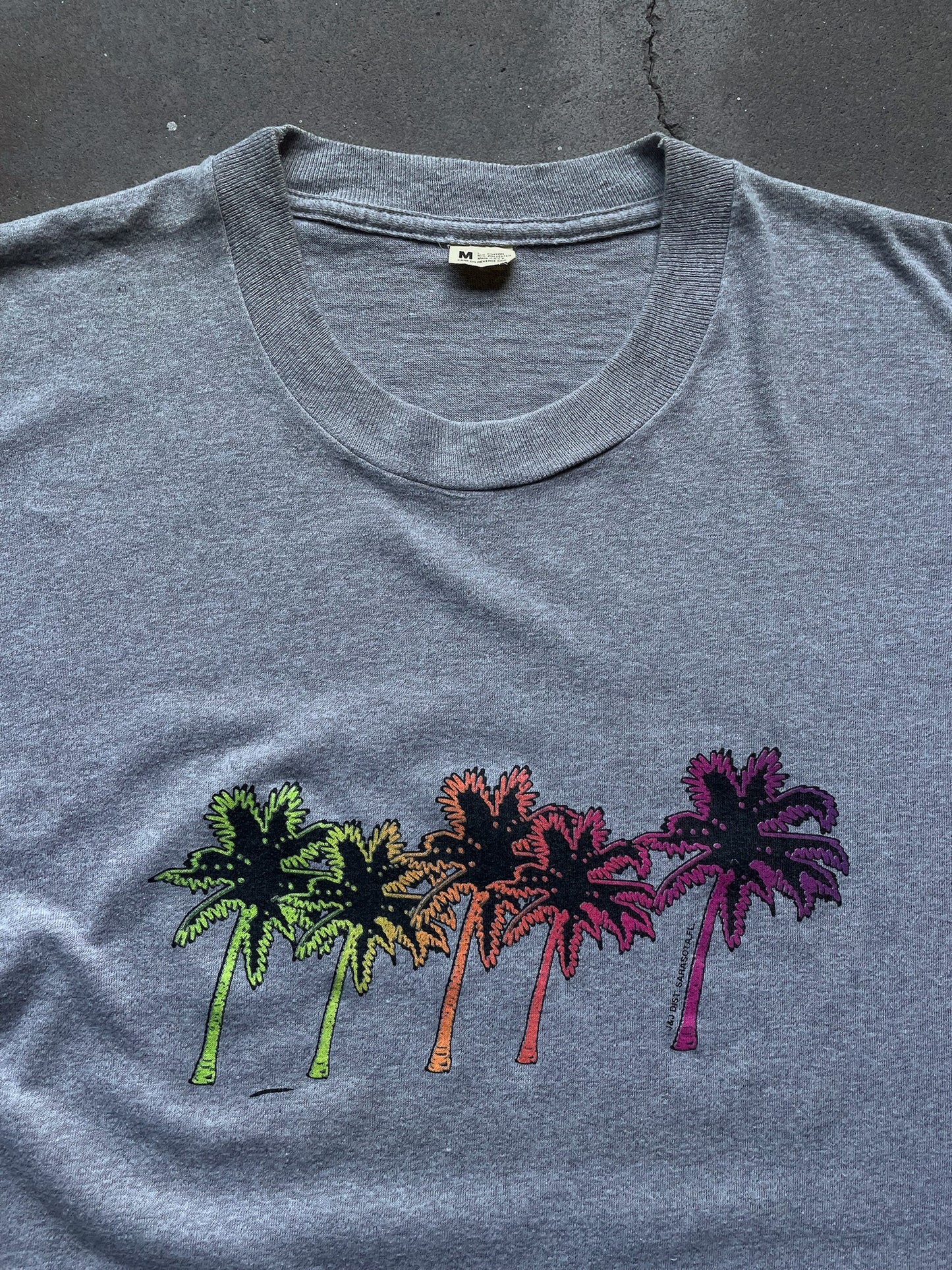 80's Sarasota Neon Palms T-Shirt—[M]