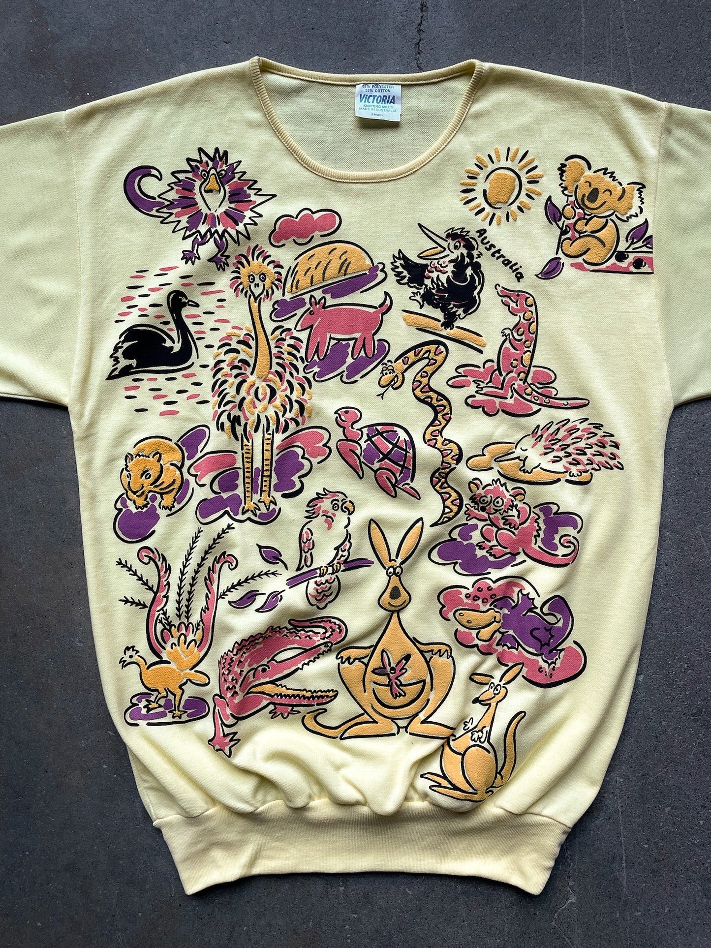 70’s Australian Puff Print T-Shirt—[S]