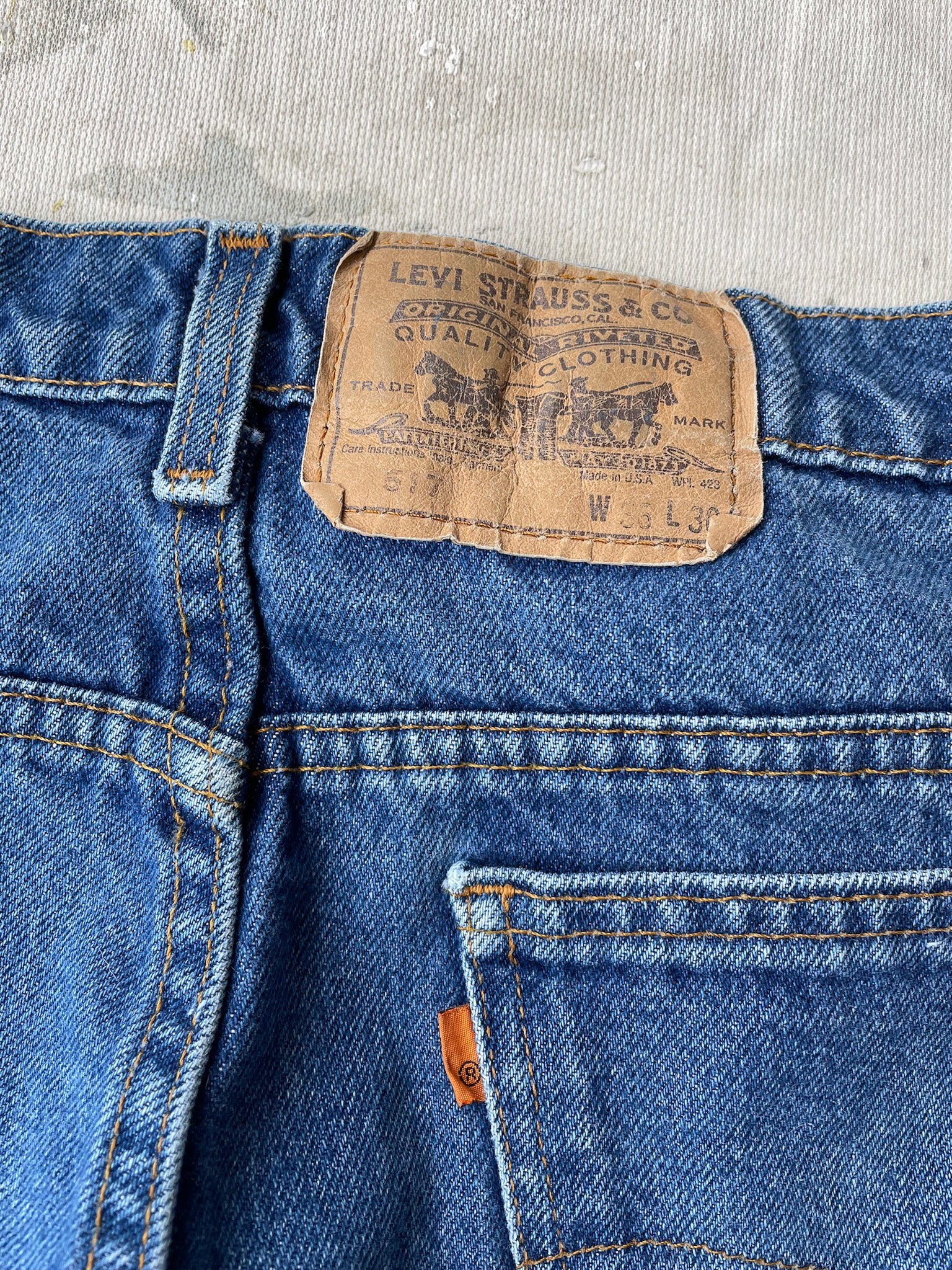 80's/90's Levi's 517 Orange Tab Jeans—[35x30]