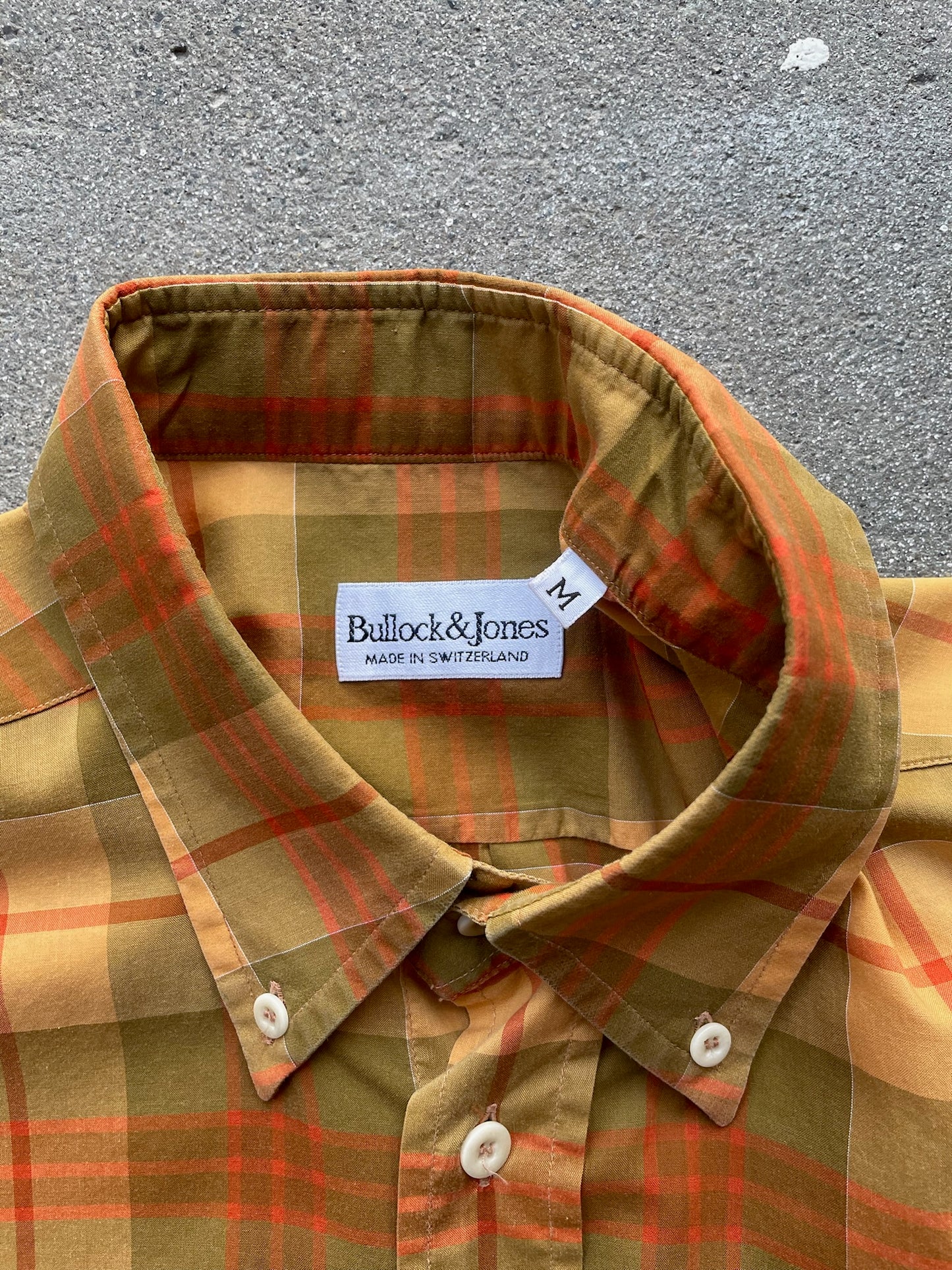 Bullock & Jones Button-Down Plaid Shirt—[M]