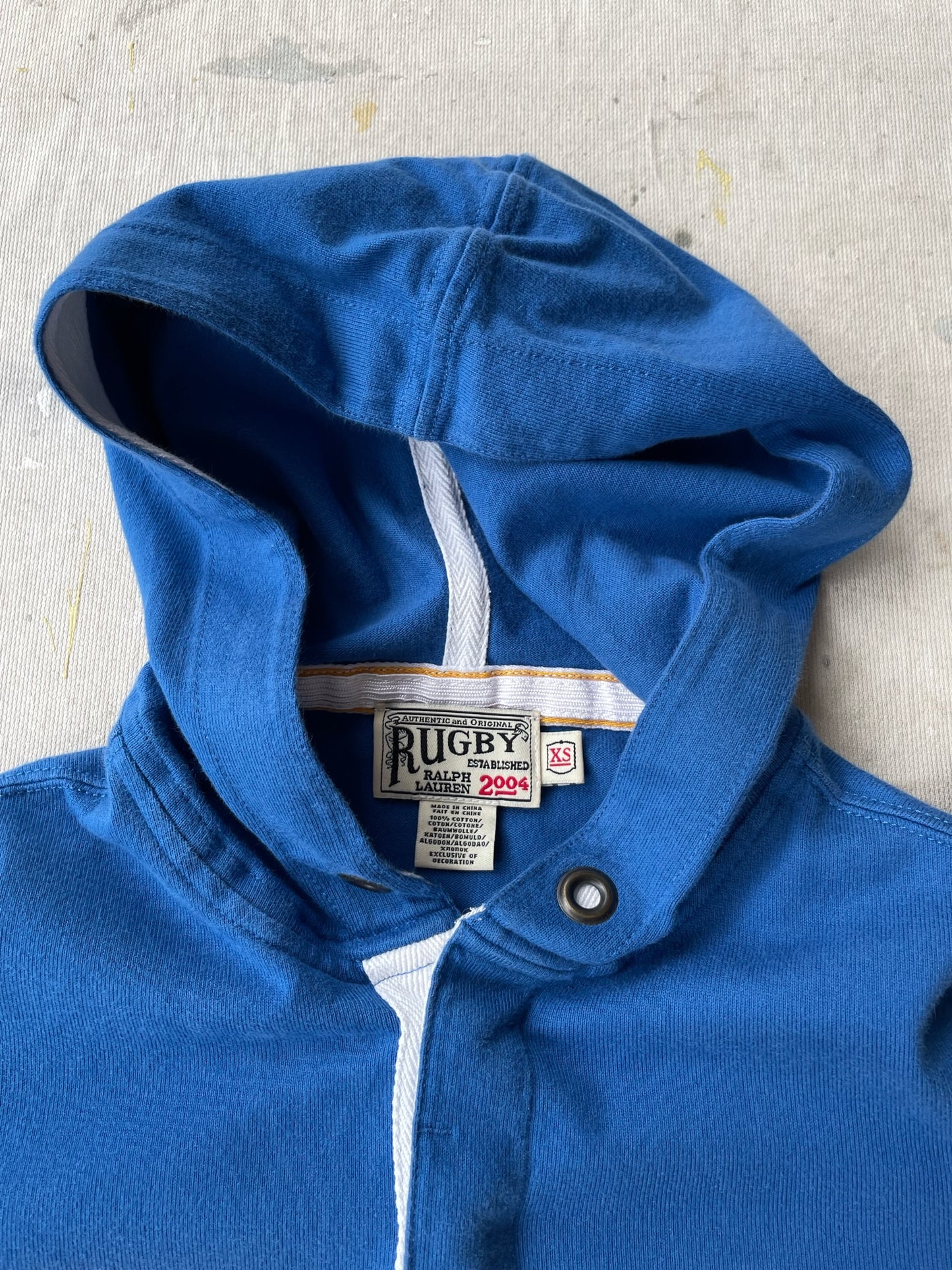 RALPH LAUREN HOODED RUGBY DRESS—[XS/S]