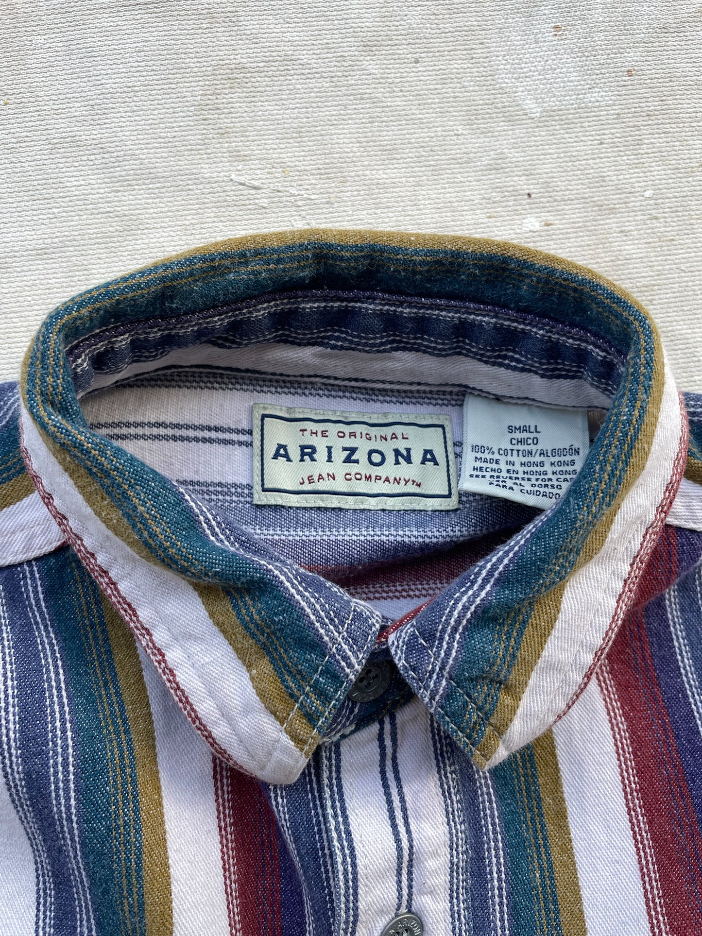 90's Arizona Jean Co. Striped Shirt—[M]