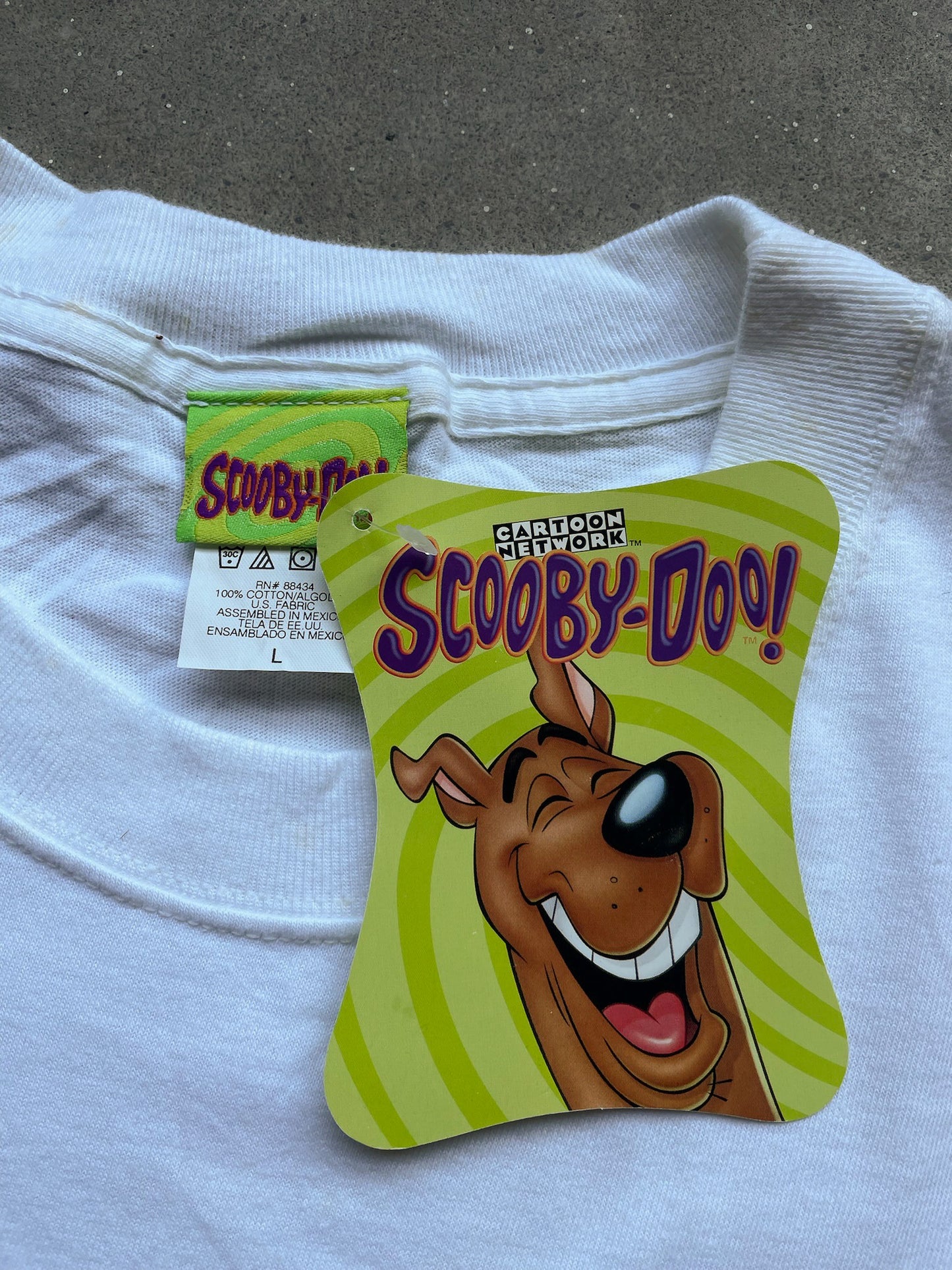 90's Deadstock Cartoon Network Scooby-Doo Surf T-Shirt—[L]