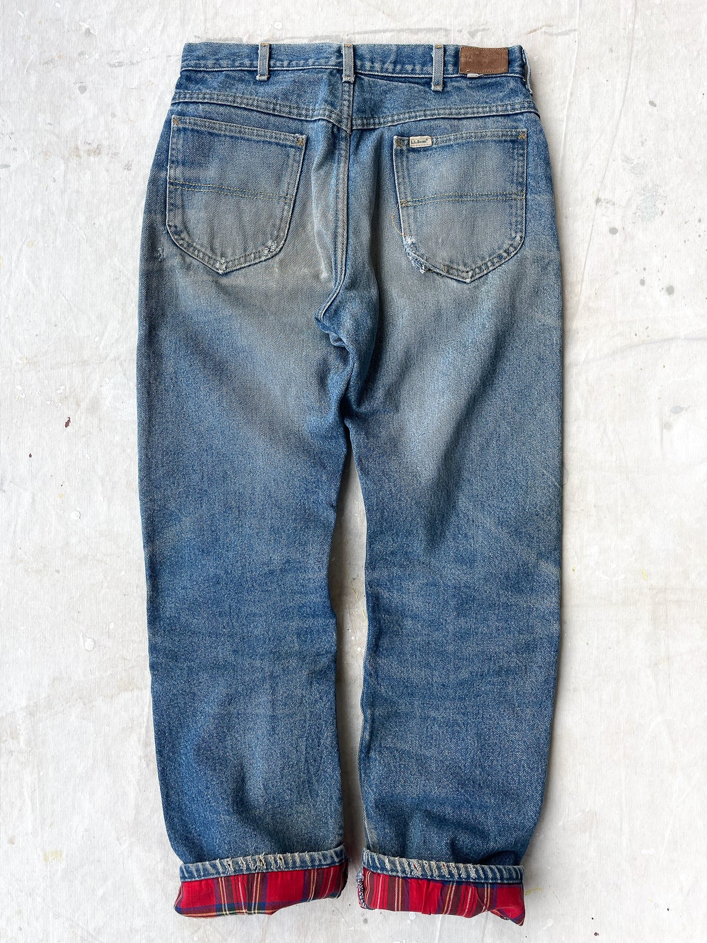 L.L.Bean Flannel Lined Jeans—[31x32]