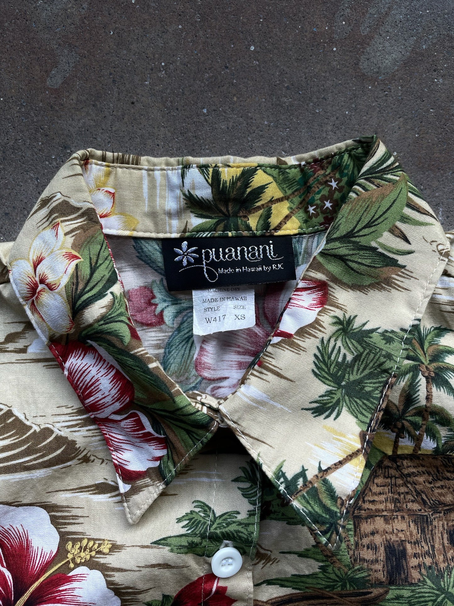 Vintage Hawaiian Sleeveless Shirt—[XS/S]