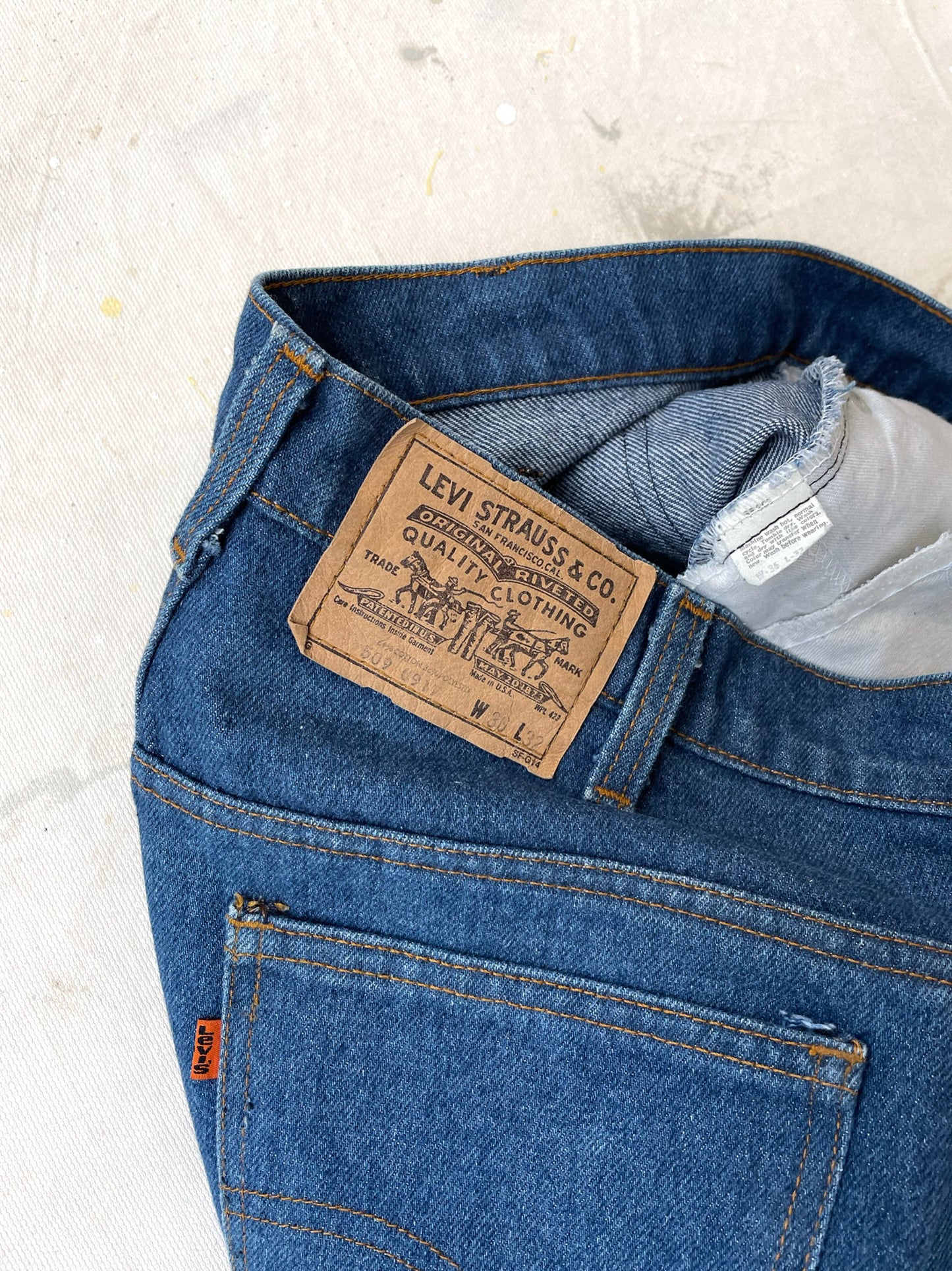 80's Levi's 509 Orange Tab Jeans—[34X32]