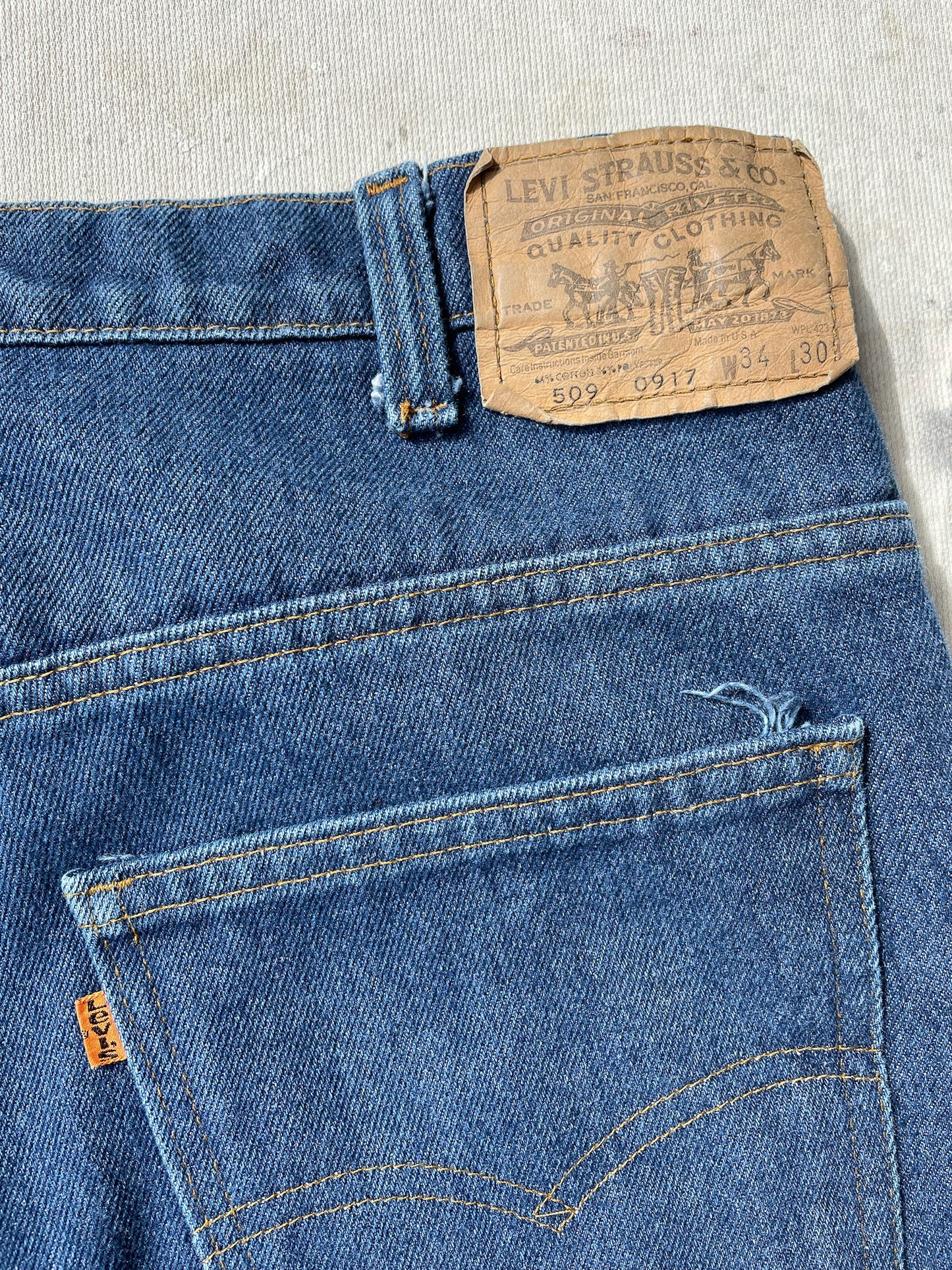 80's Levi's 509 Orange Tab Jeans—[34x30]