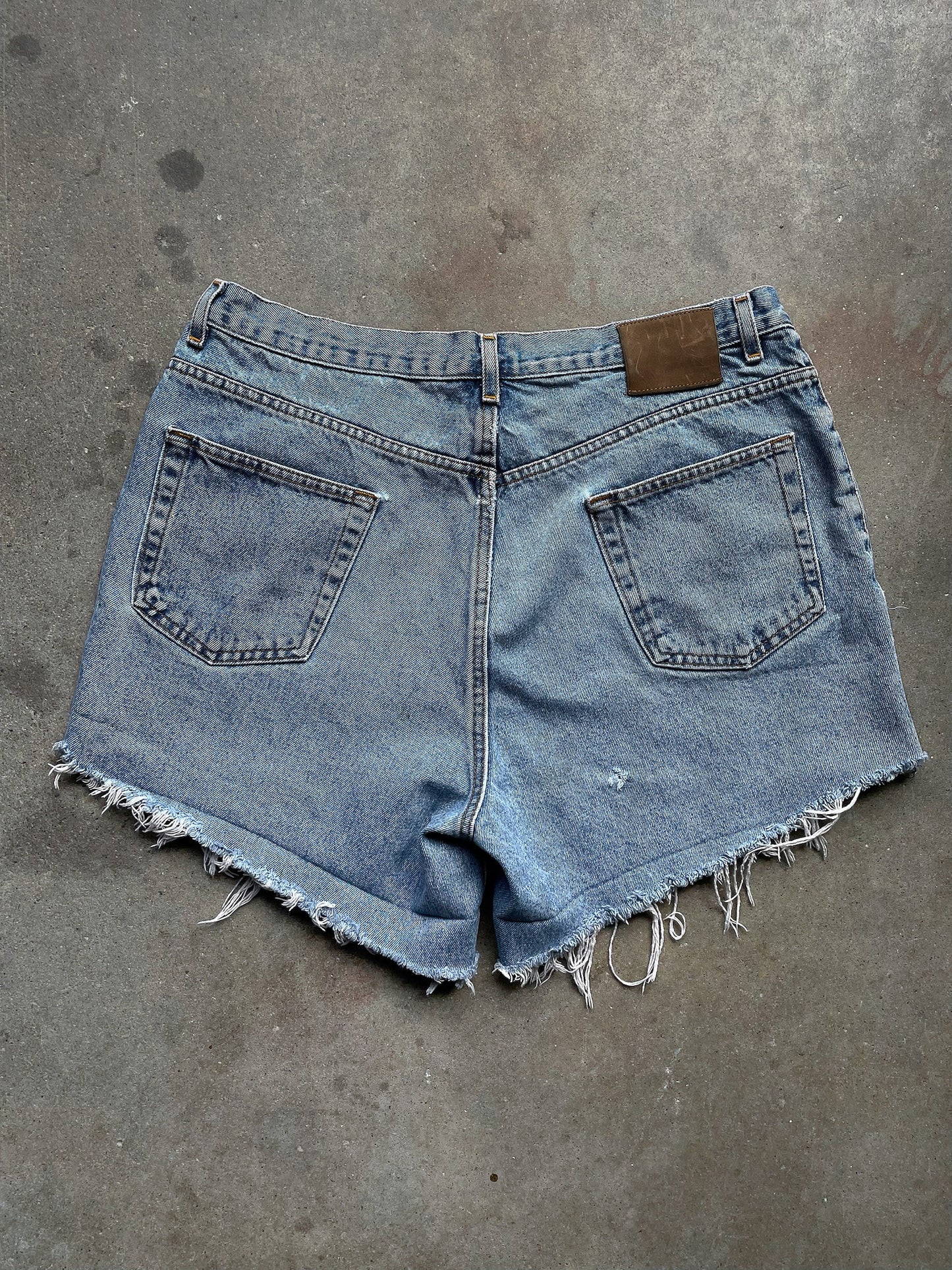 Cut Off Denim Shorts—[36]