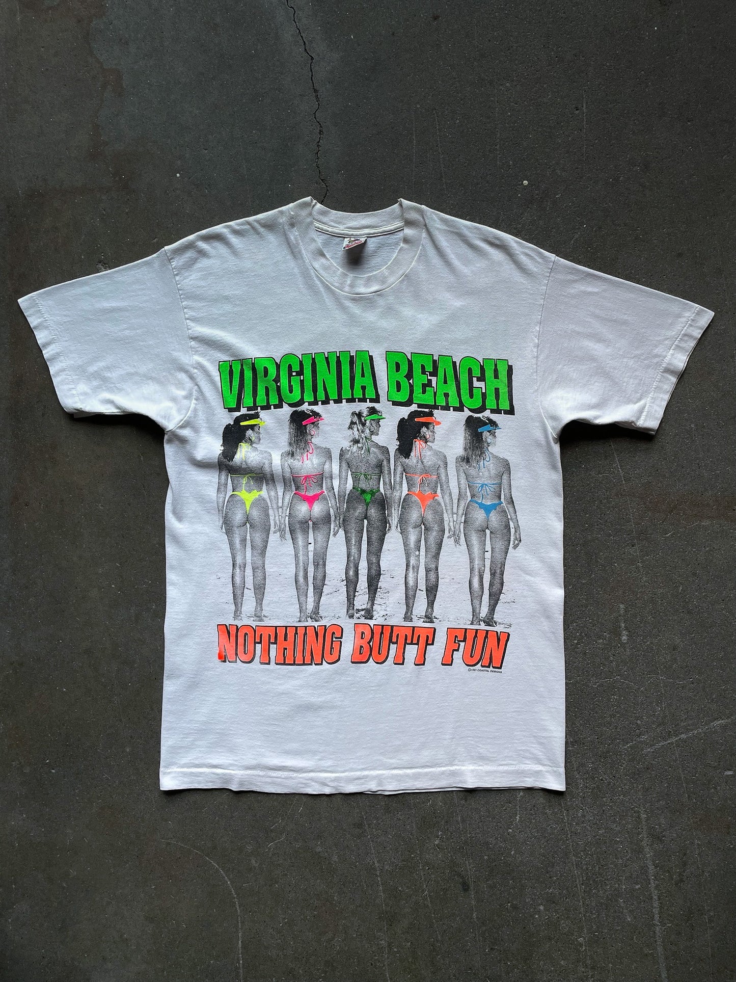 90’s Virginia Beach Nothing Butt Fun T-Shirt—[L]