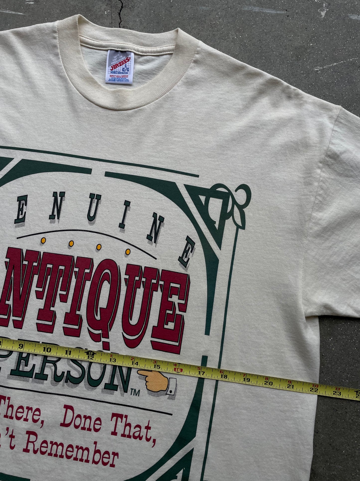 90’s Genuine Antique Person T-Shirt—[L]