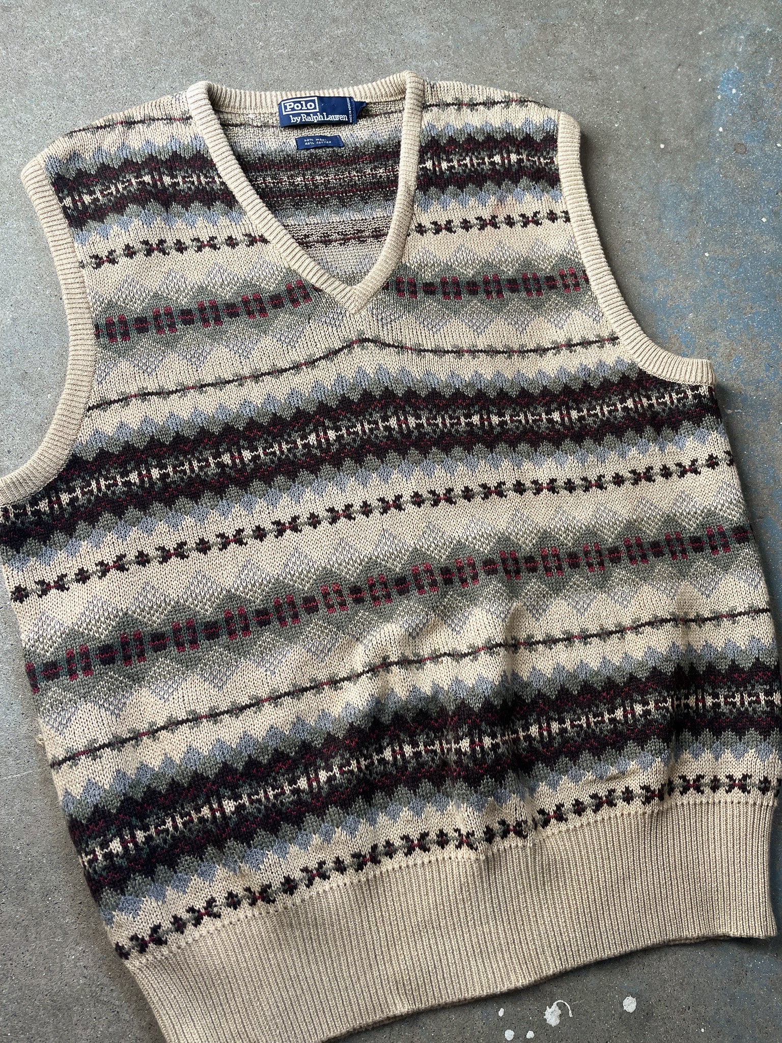 Polo Ralph Lauren Fair Isle Sweater Vest—[L] – mahshu