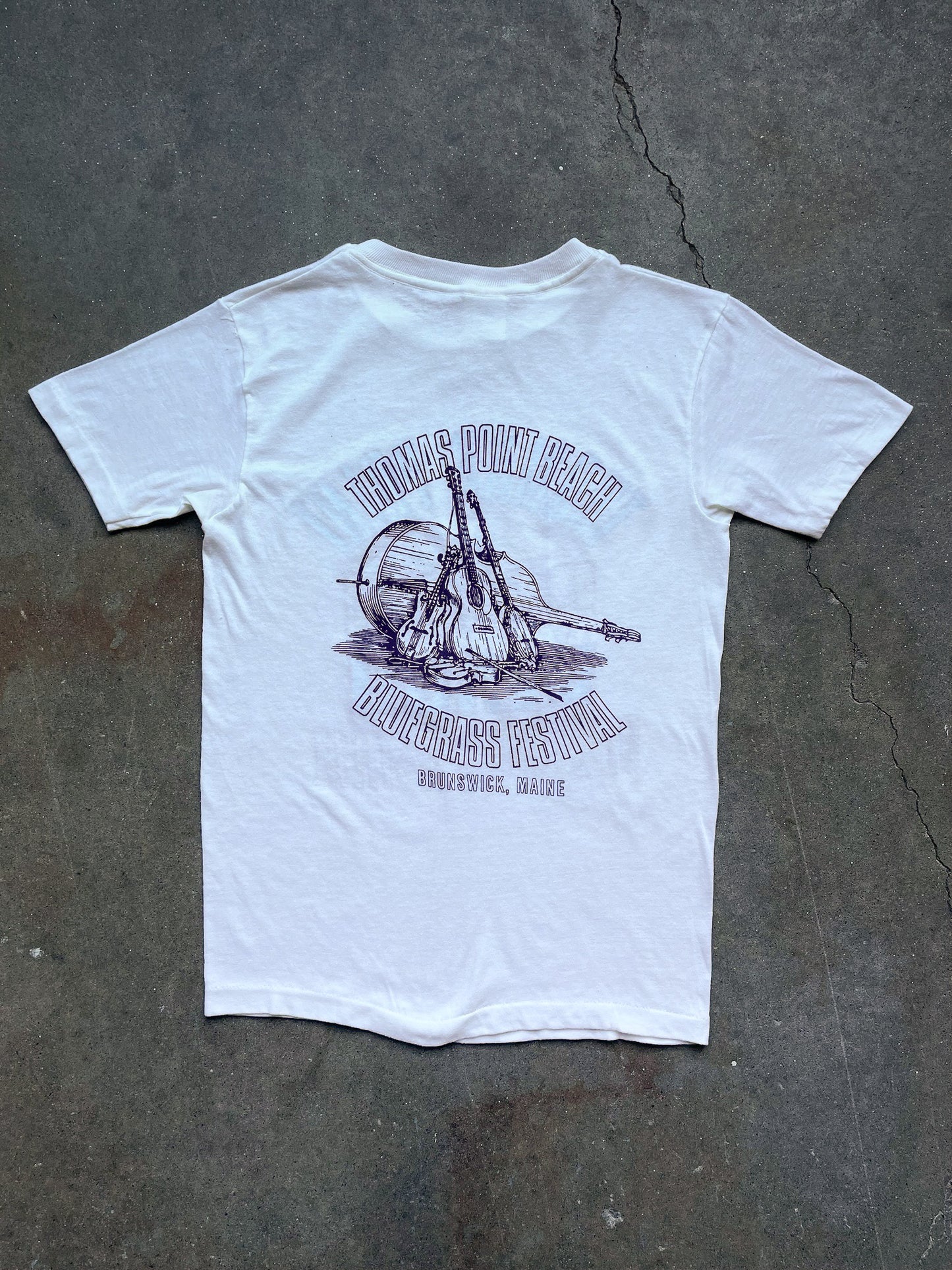 80's Thomas Point Beach Maine Puff Paint T-Shirt—[S]