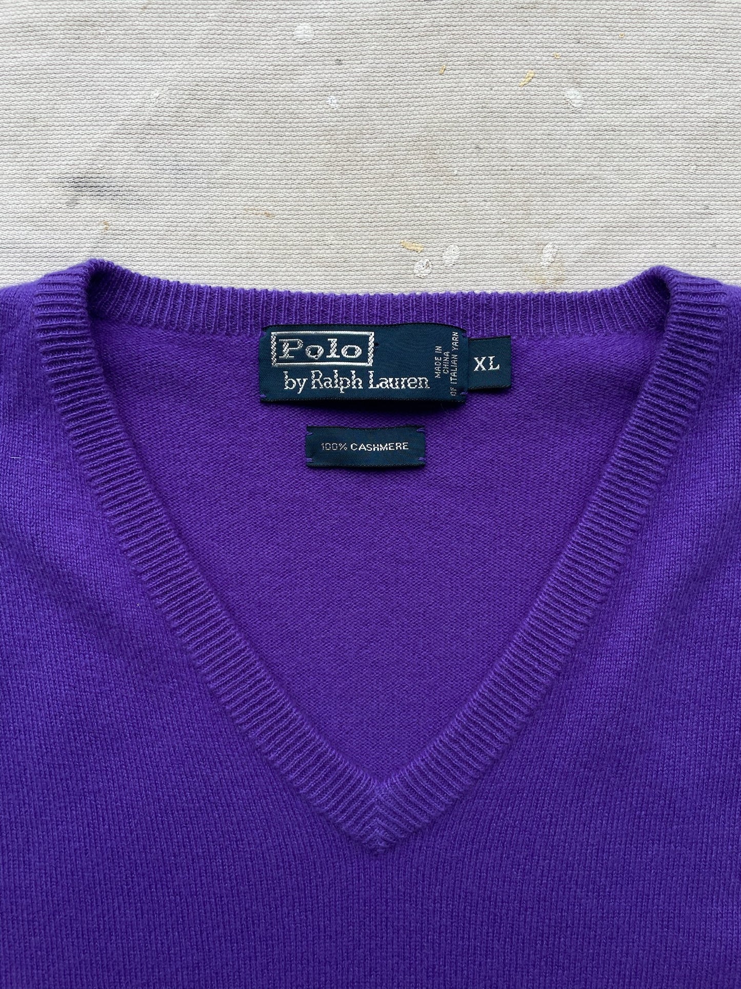 Polo Ralph Lauren Cashmere V-Neck—[XL]