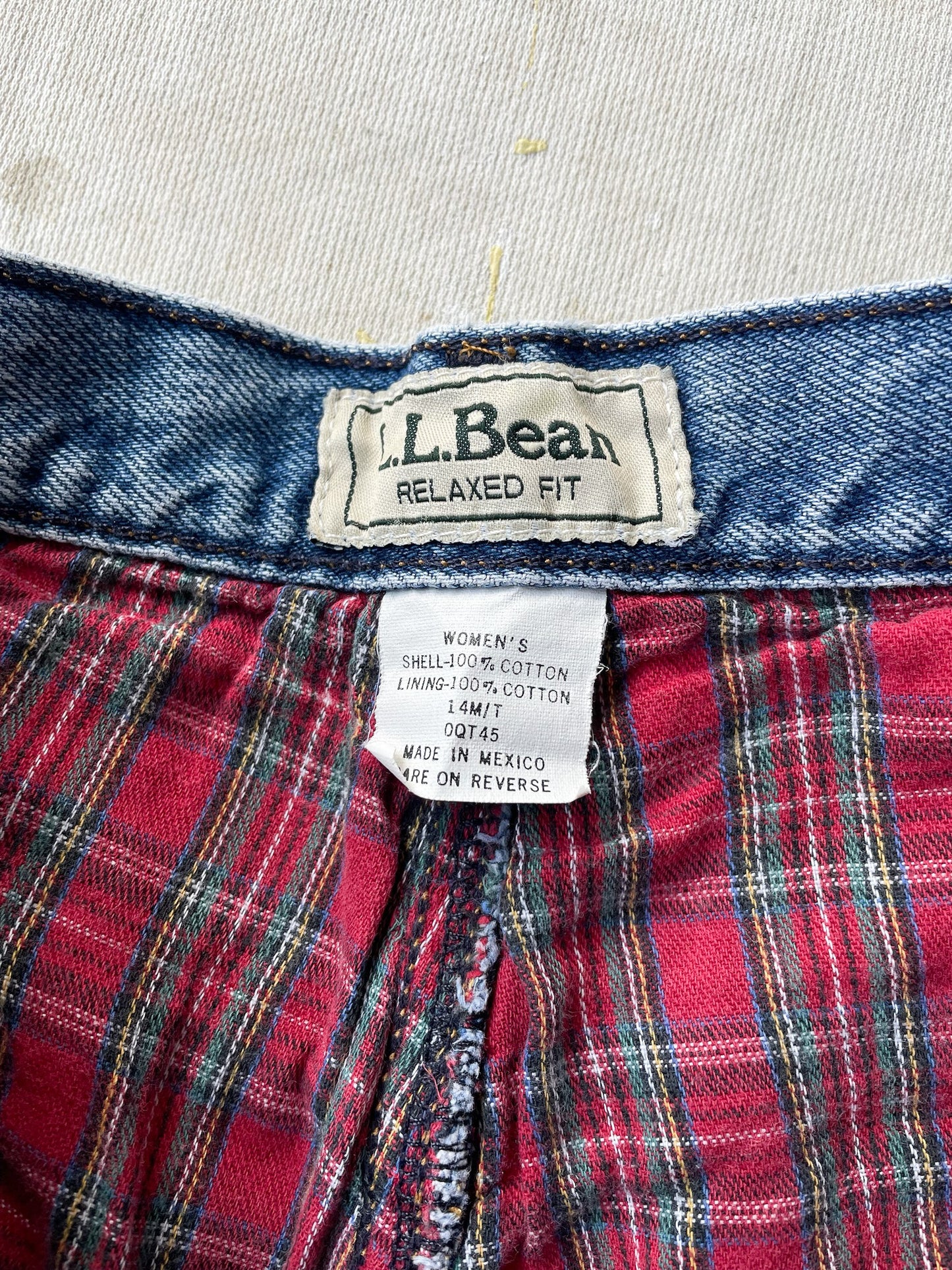 90's L.L.Bean Flannel Lined Jeans—[31x31]