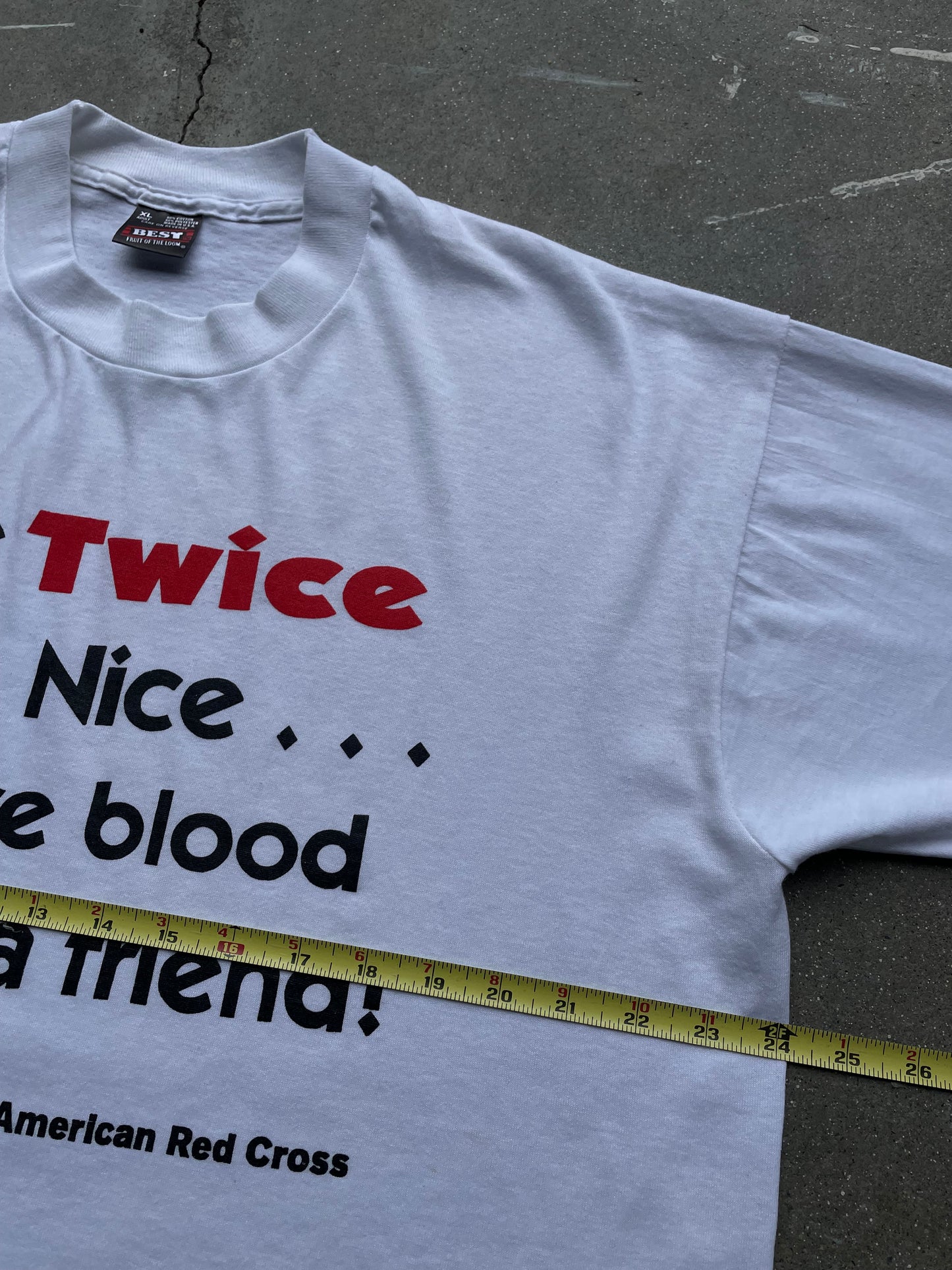 90’s American Cross Blood Drive T-Shirt—[XL]