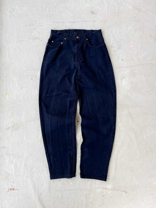 80's GAP Baggy Overdyed Blue Jeans—[31x34]