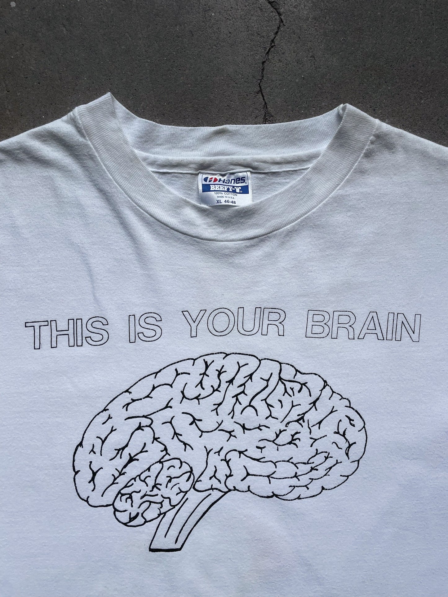 90's This is Your Brain T-Shirt—[XL]