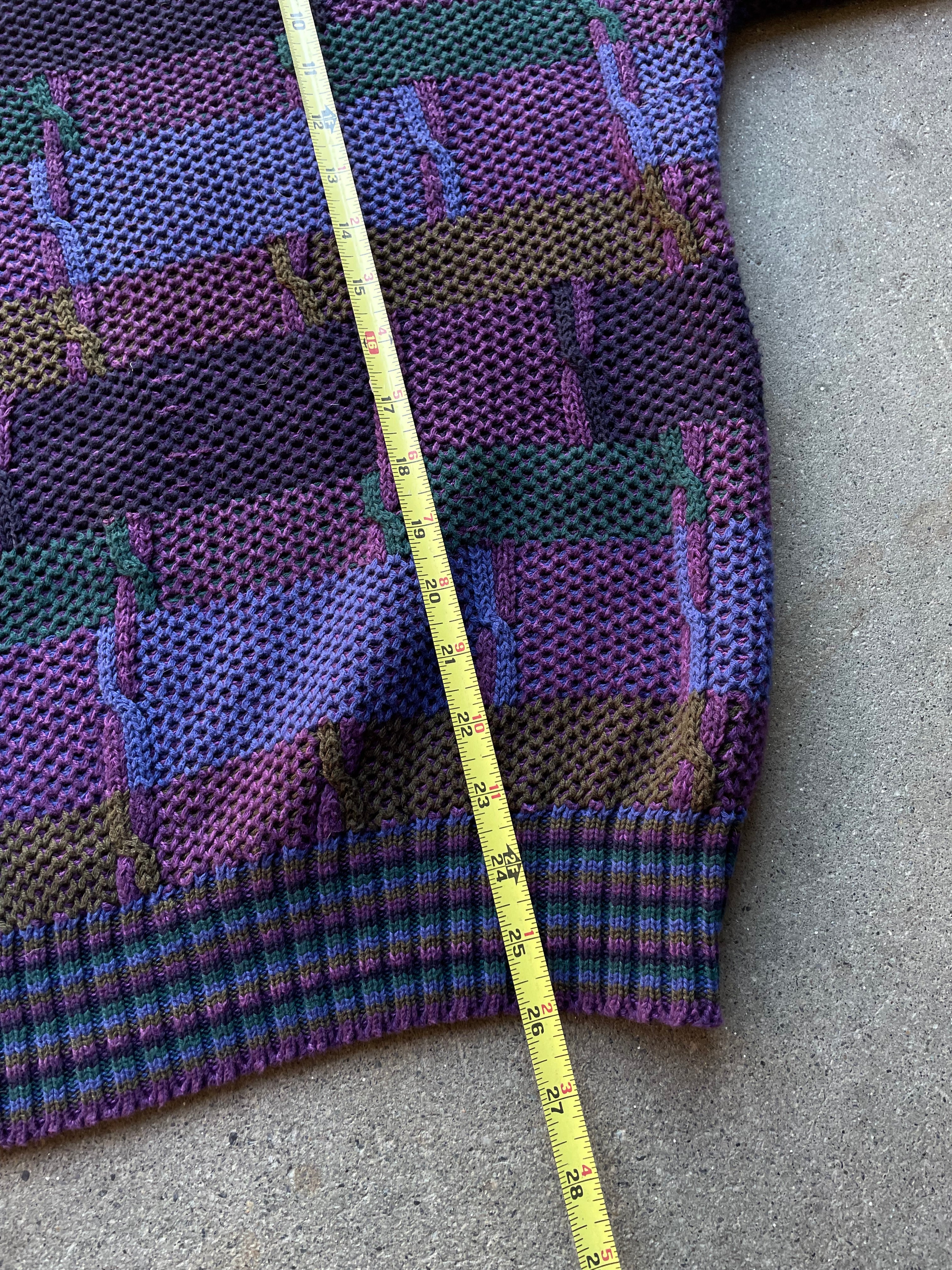 ALEXANDER JULIAN / ニット・セーター(厚手)/L/リネン/コットン/パープル// Colours By Alexander Julian Sweater—[L] – mahshu