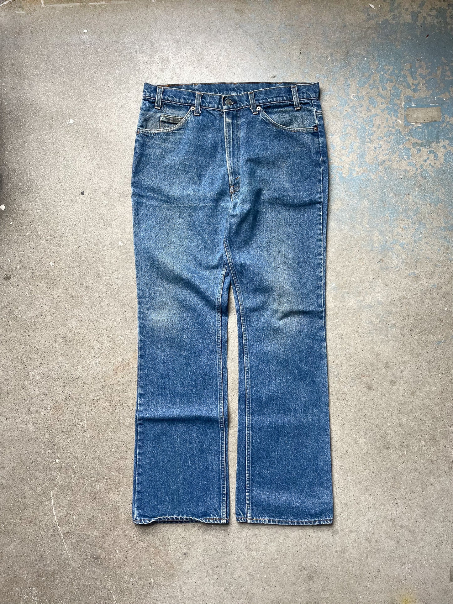 70s/80s Levi’s 517 Orange Tab Jeans—[35x33]