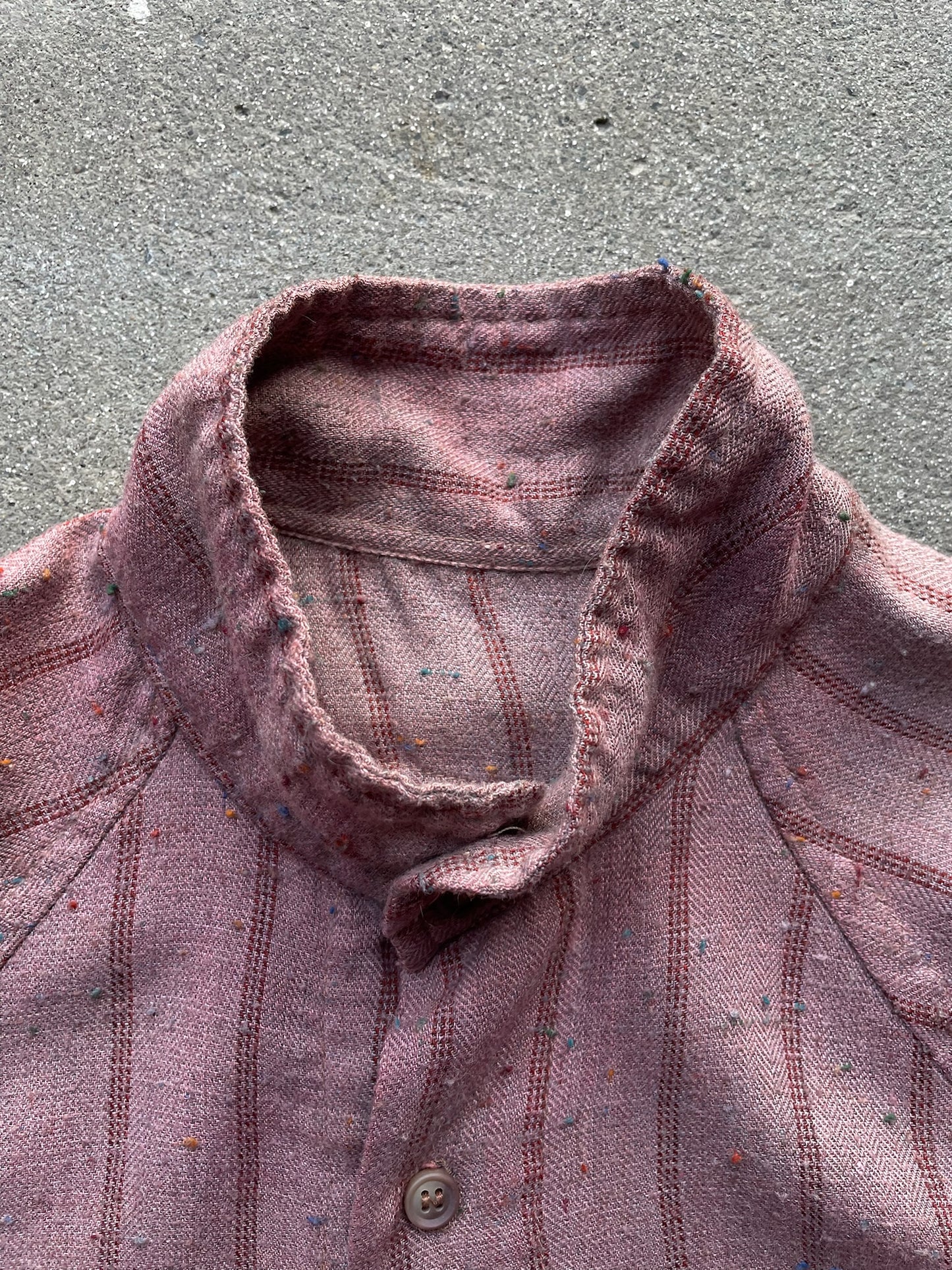 Vintage Banded Slub Tweed Shirt—[M]