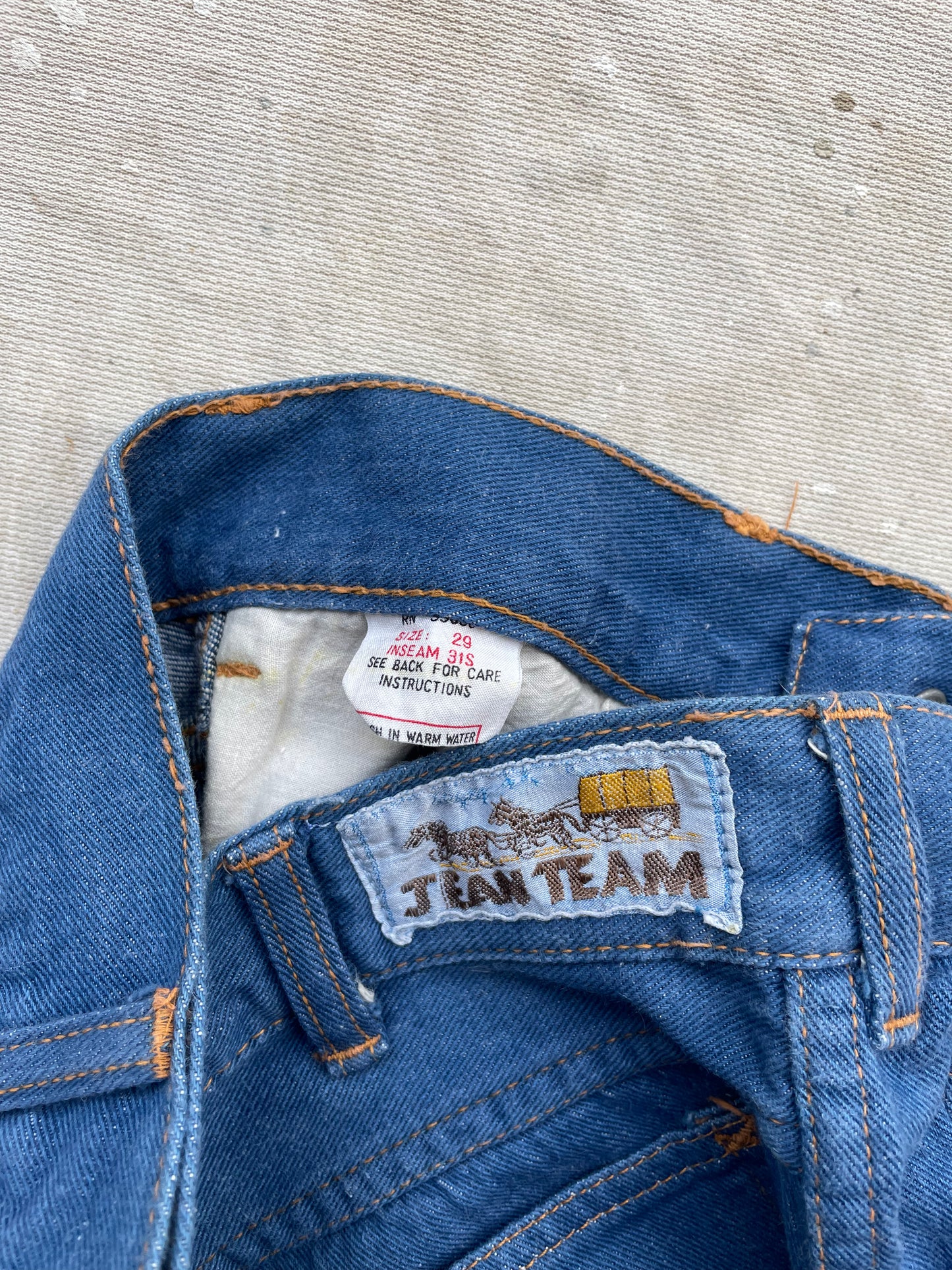 Frayed Hem Team Jeans—[28x28]