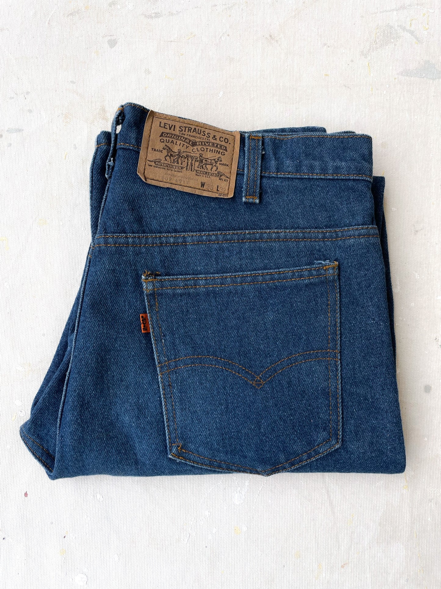 80's Levi's 509 Orange Tab Jeans—[34X32]