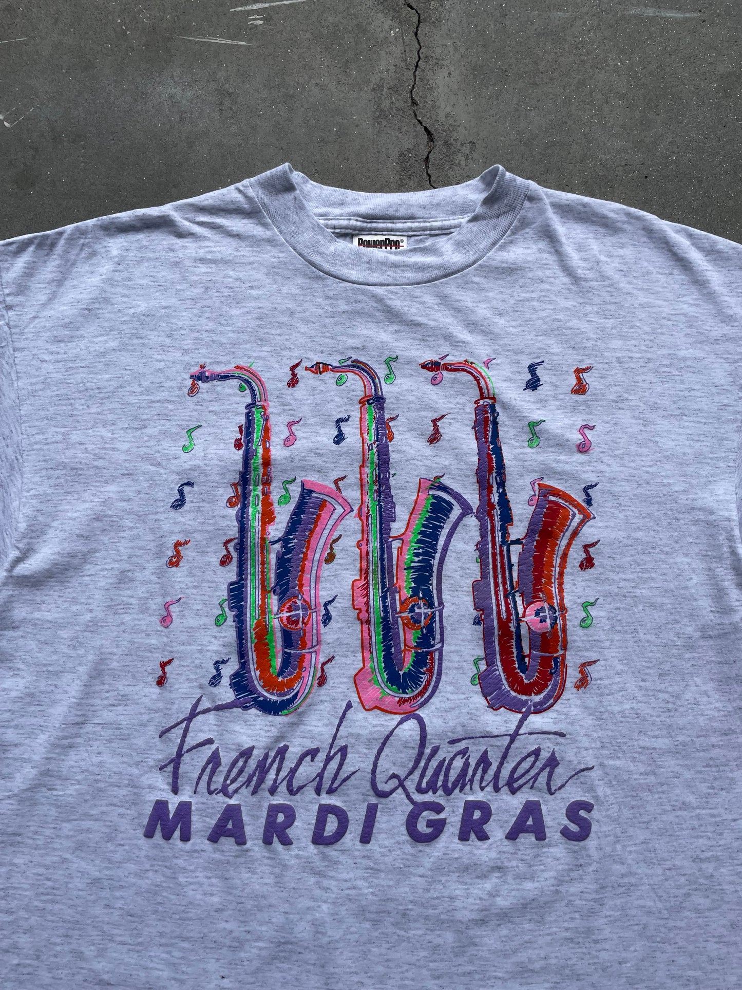 90s French Quarter Mardi Gras T-Shirt—[XL]