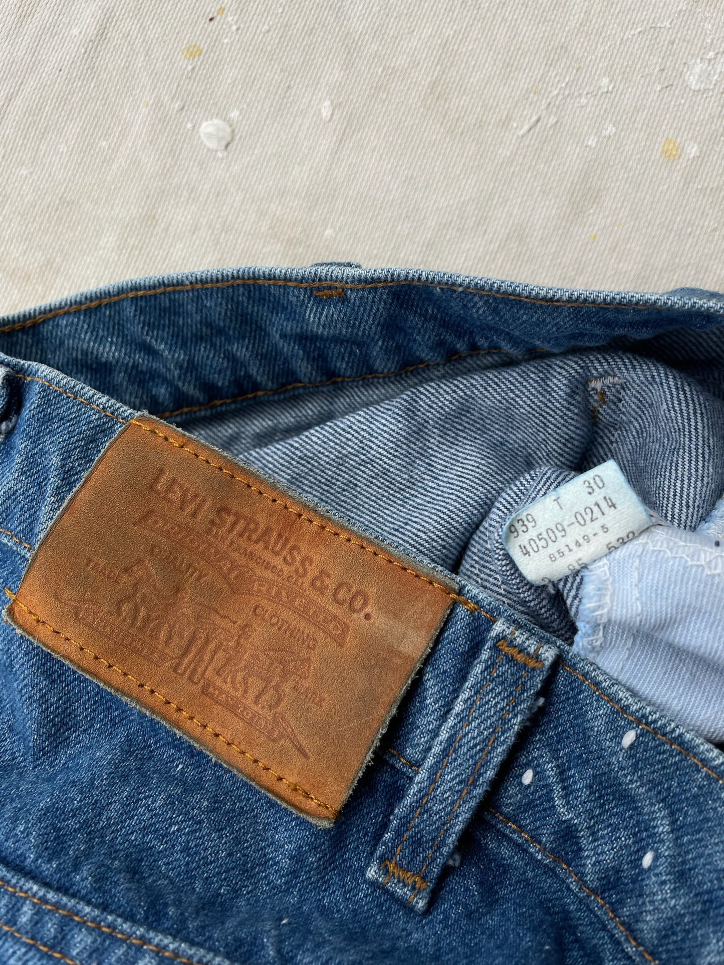 80's Levi's 509 Orange Tab Jeans—[35x31]