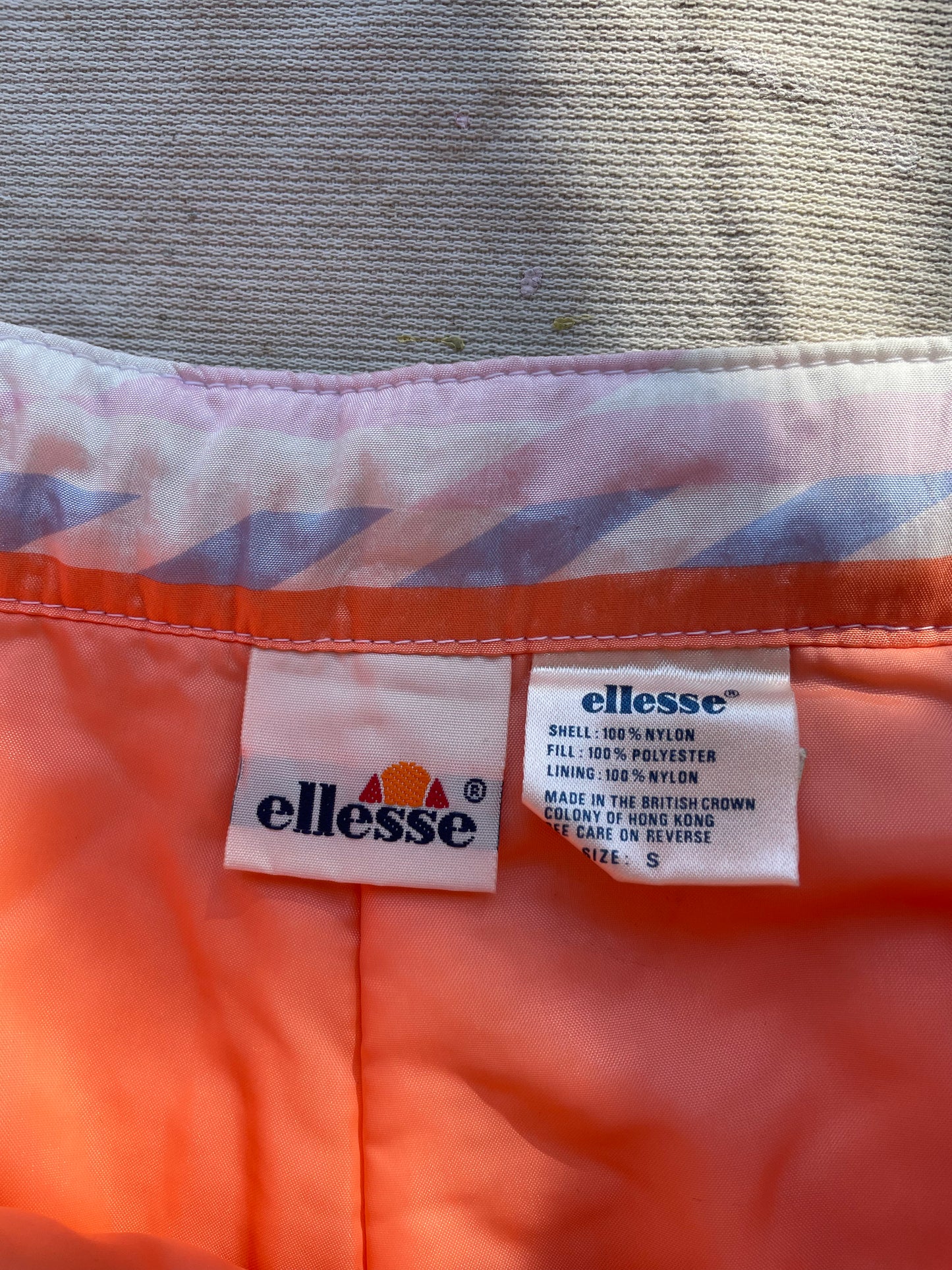 90's Ellesse Geometric Pastel Snow Pants—[S]