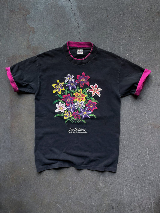 80's The Balsams New Hampshire Double Collar Daylily T-Shirt—[M]