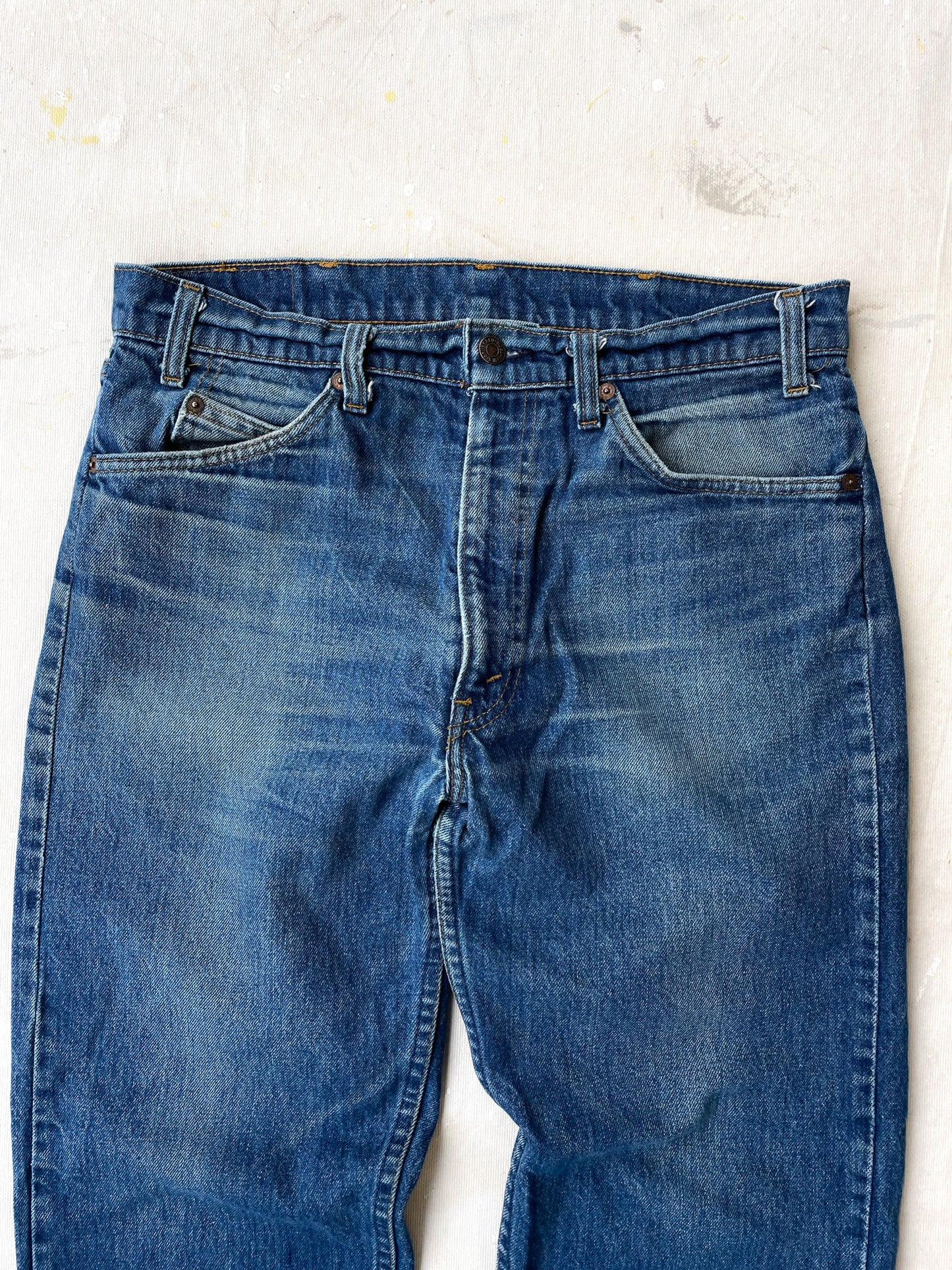 Levi's 505 Orange Tab Jeans—[32x28]