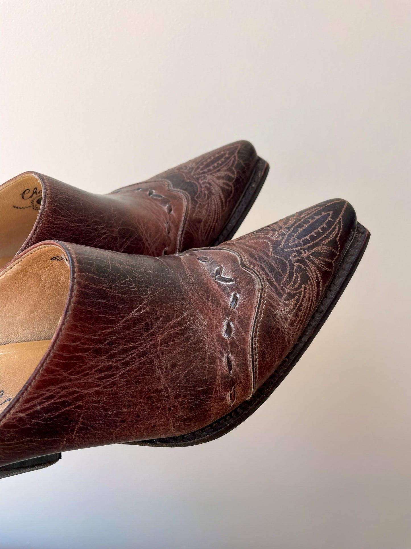 Lucchese Leather Mule —[6.5]