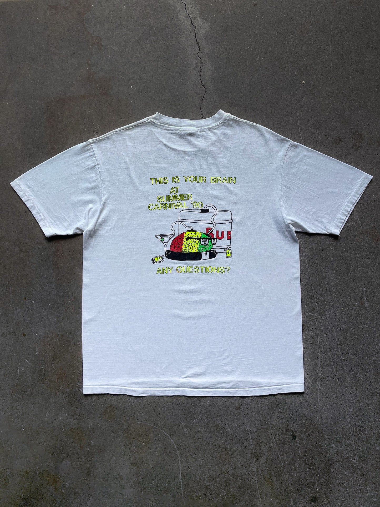 90's This is Your Brain T-Shirt—[XL]