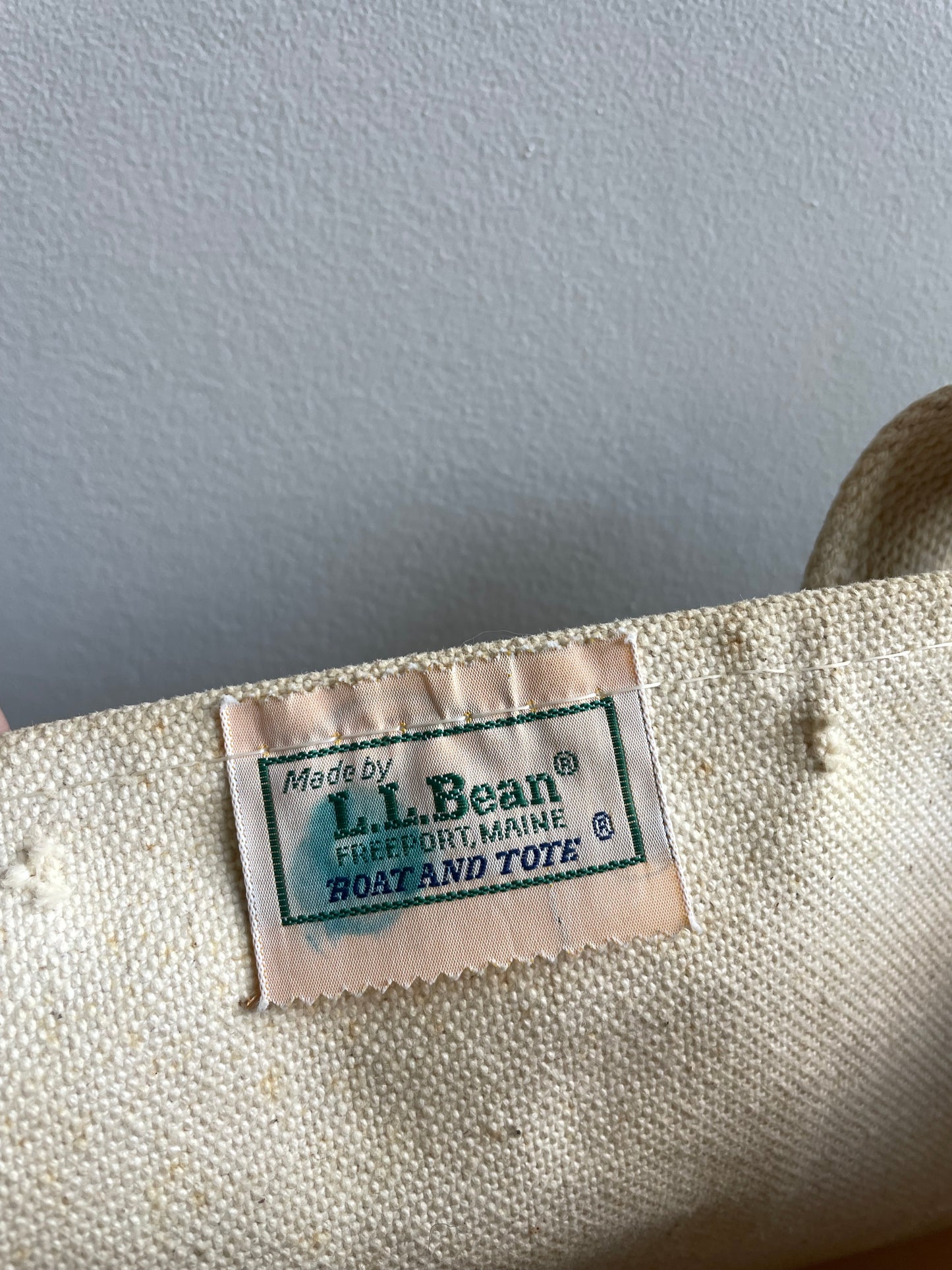 LL Bean Duck Print Tote Bag